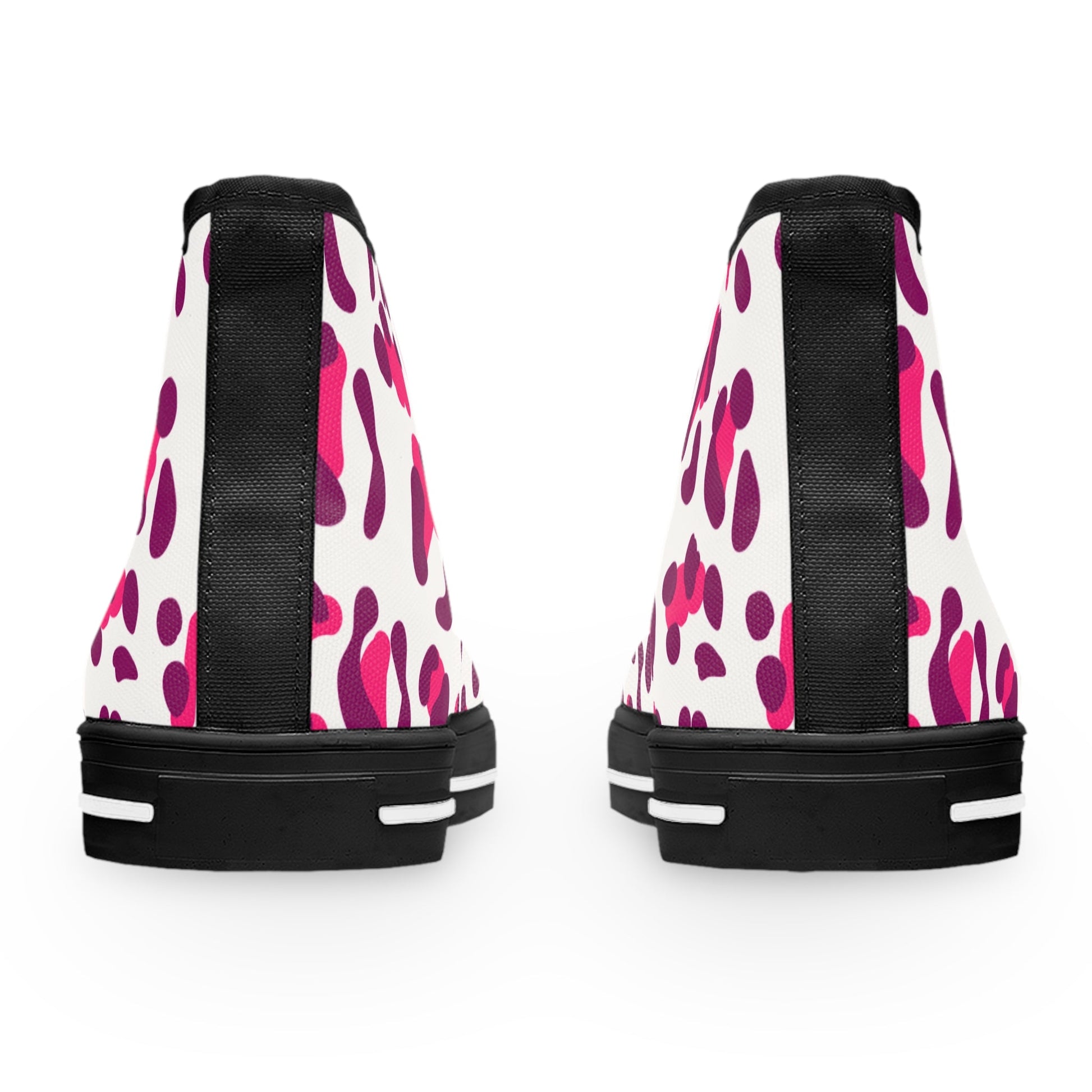 Pink and Purple Leopard High Top Sneakers, Artsulli - Art is Long, Life is Short, Shoes, , , , , , , 