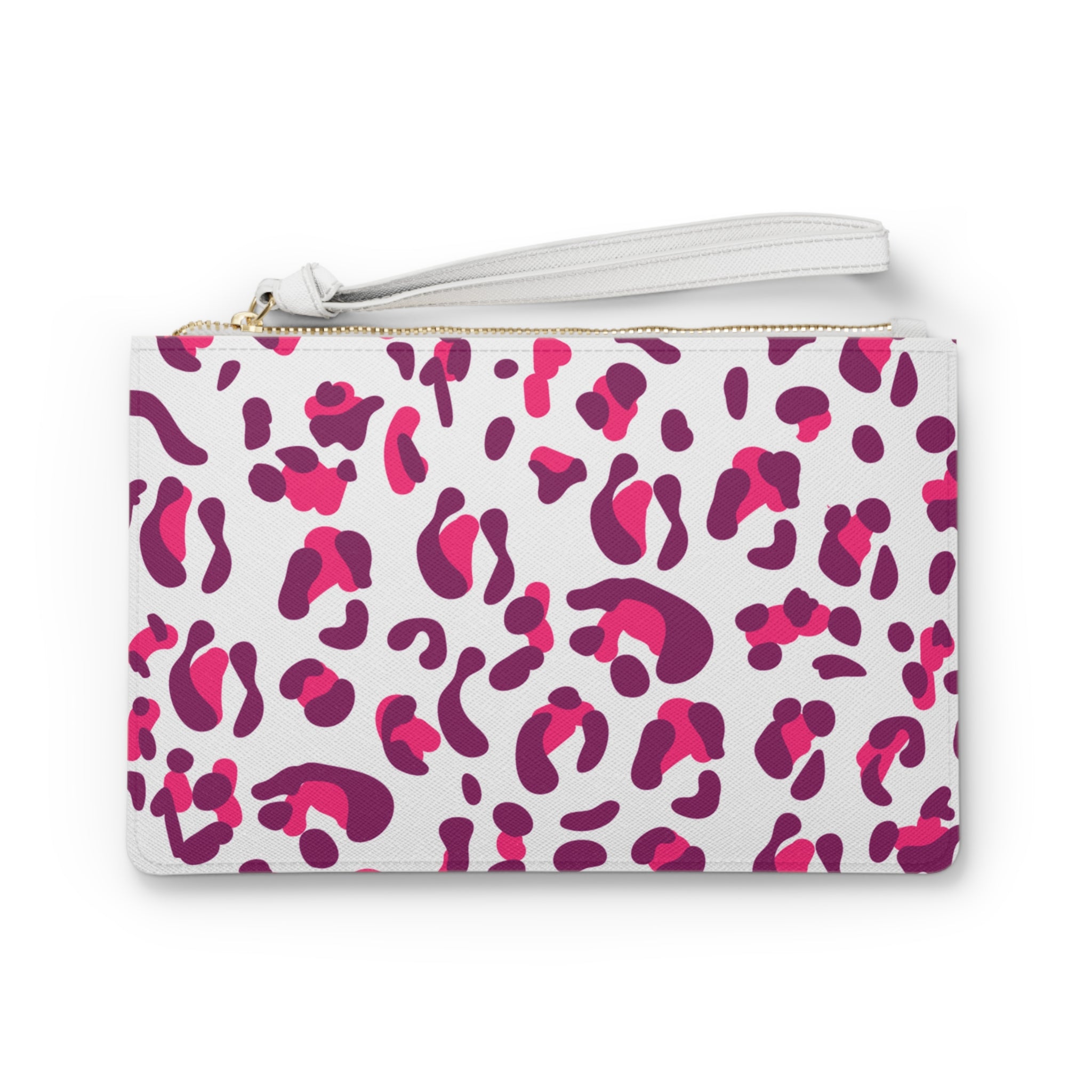 Pink and Purple Leopard Print Clutch Bag, Artsulli - Art is Long, Life is Short, Bags, Size, One size, , , , , 26076302457616007437