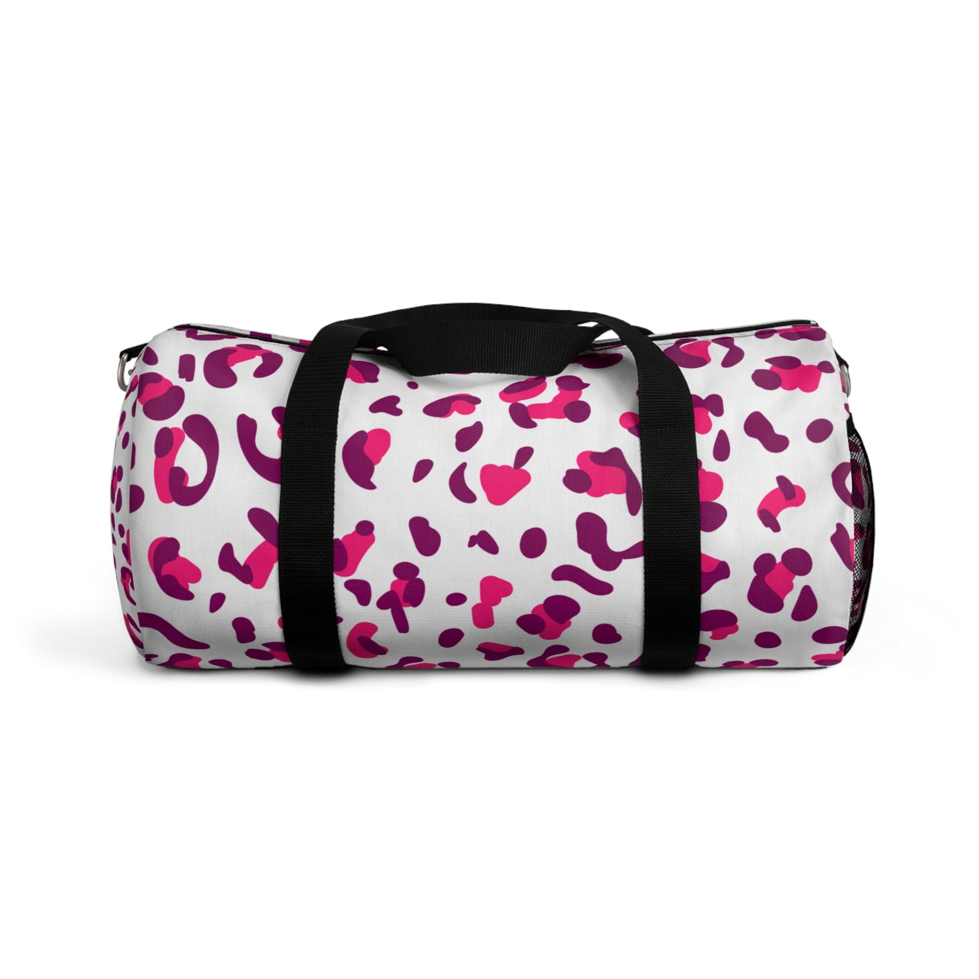 Pink and Purple Leopard Print Duffel Bags, Artsulli - Art is Long, Life is Short, Bags, Size, Small, , , , , 32138383833959121559