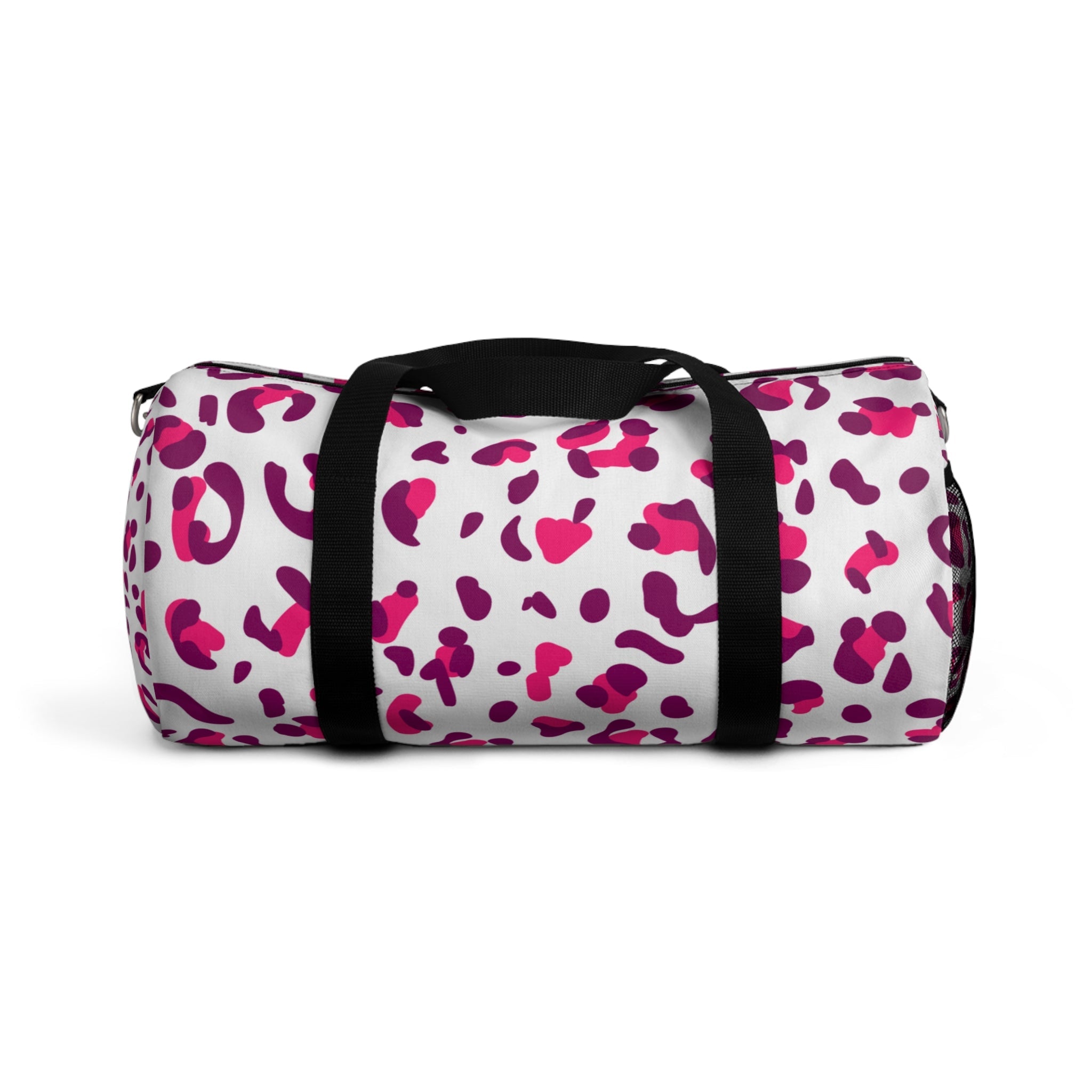 Pink and Purple Leopard Print Duffel Bags, Artsulli - Art is Long, Life is Short, Bags, Size, Small, , , , , 32138383833959121559