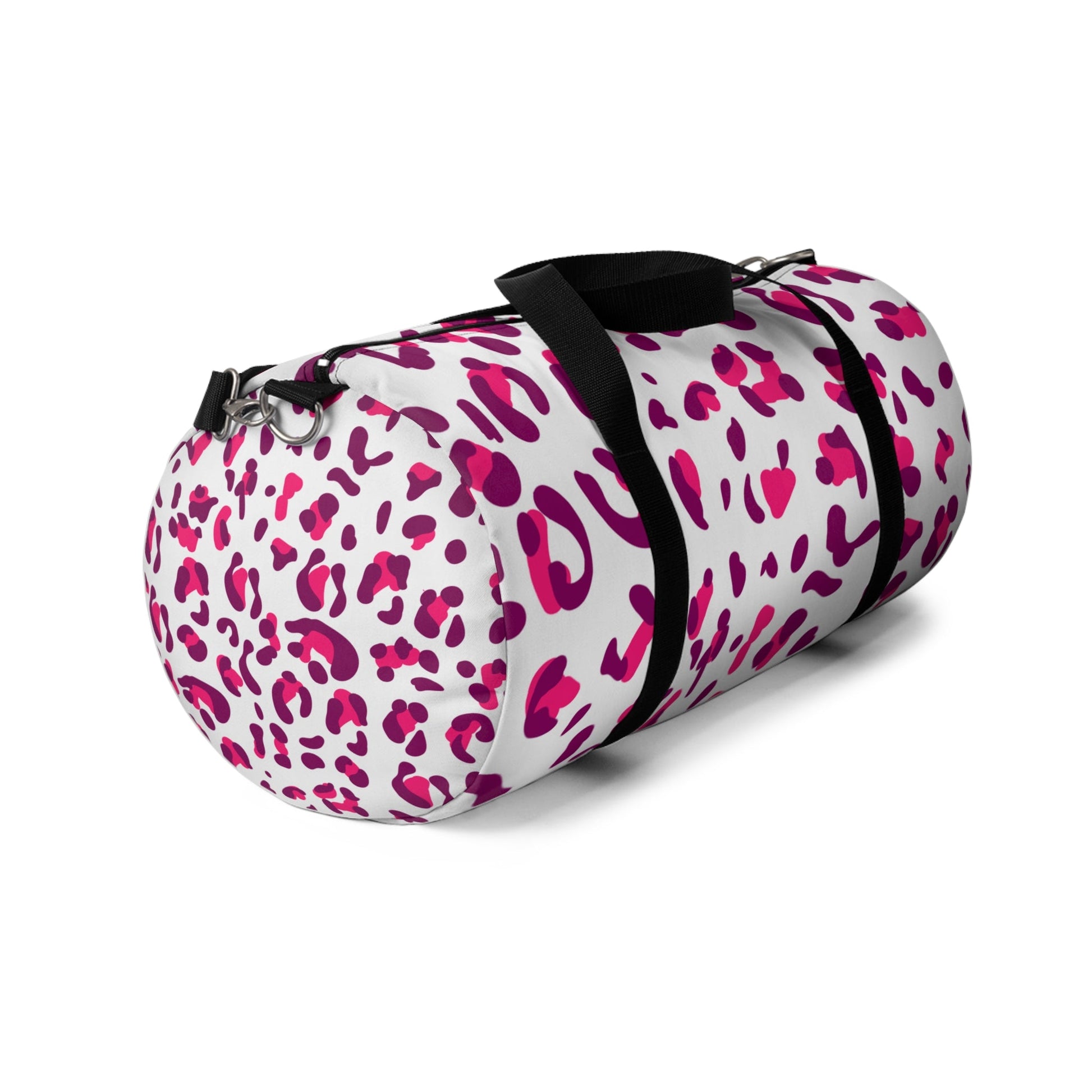 Pink and Purple Leopard Print Duffel Bags, Artsulli - Art is Long, Life is Short, Bags, , , , , , , 