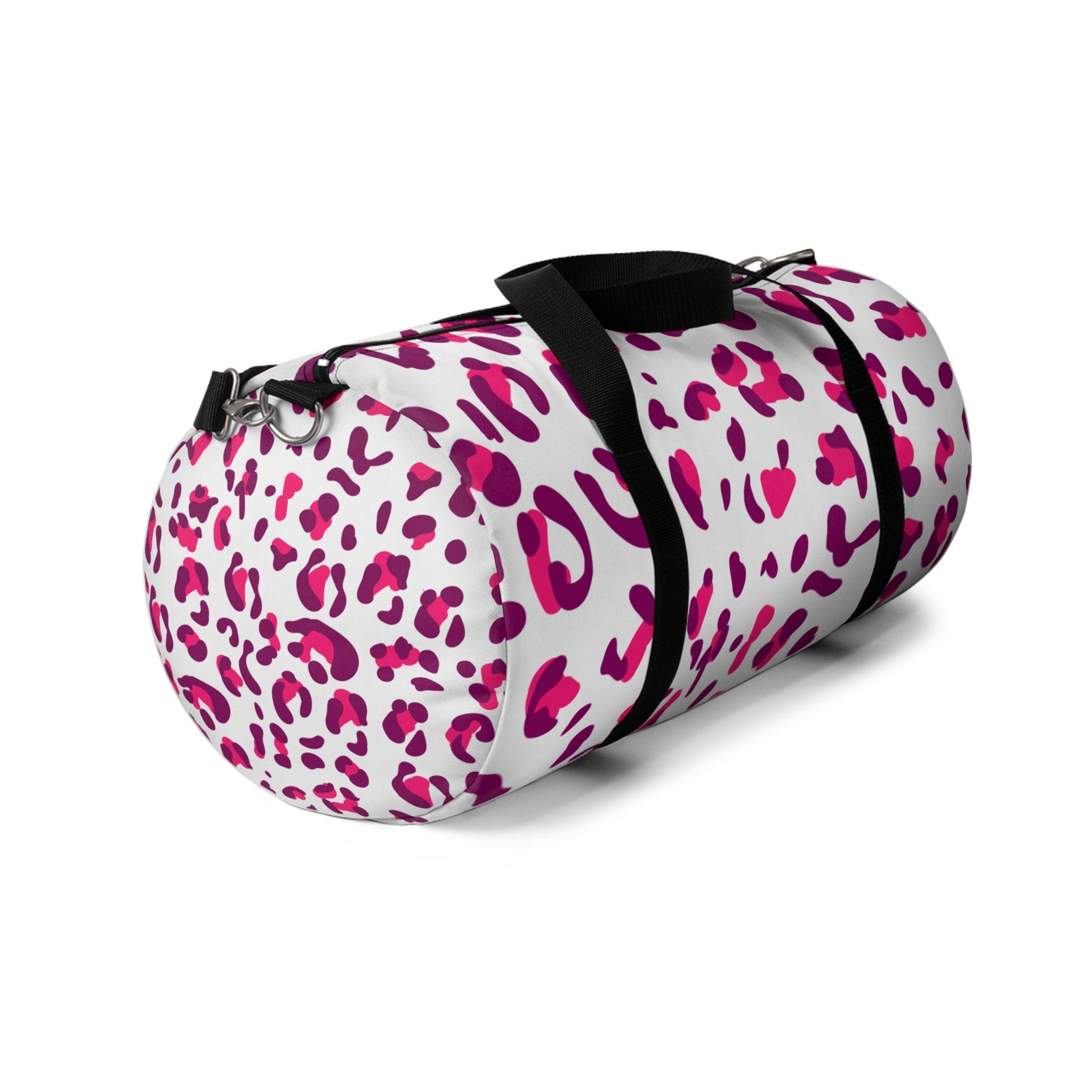 Pink and Purple Leopard Print Duffel Bags, Artsulli - Art is Long, Life is Short, Bags, , , , , , , 