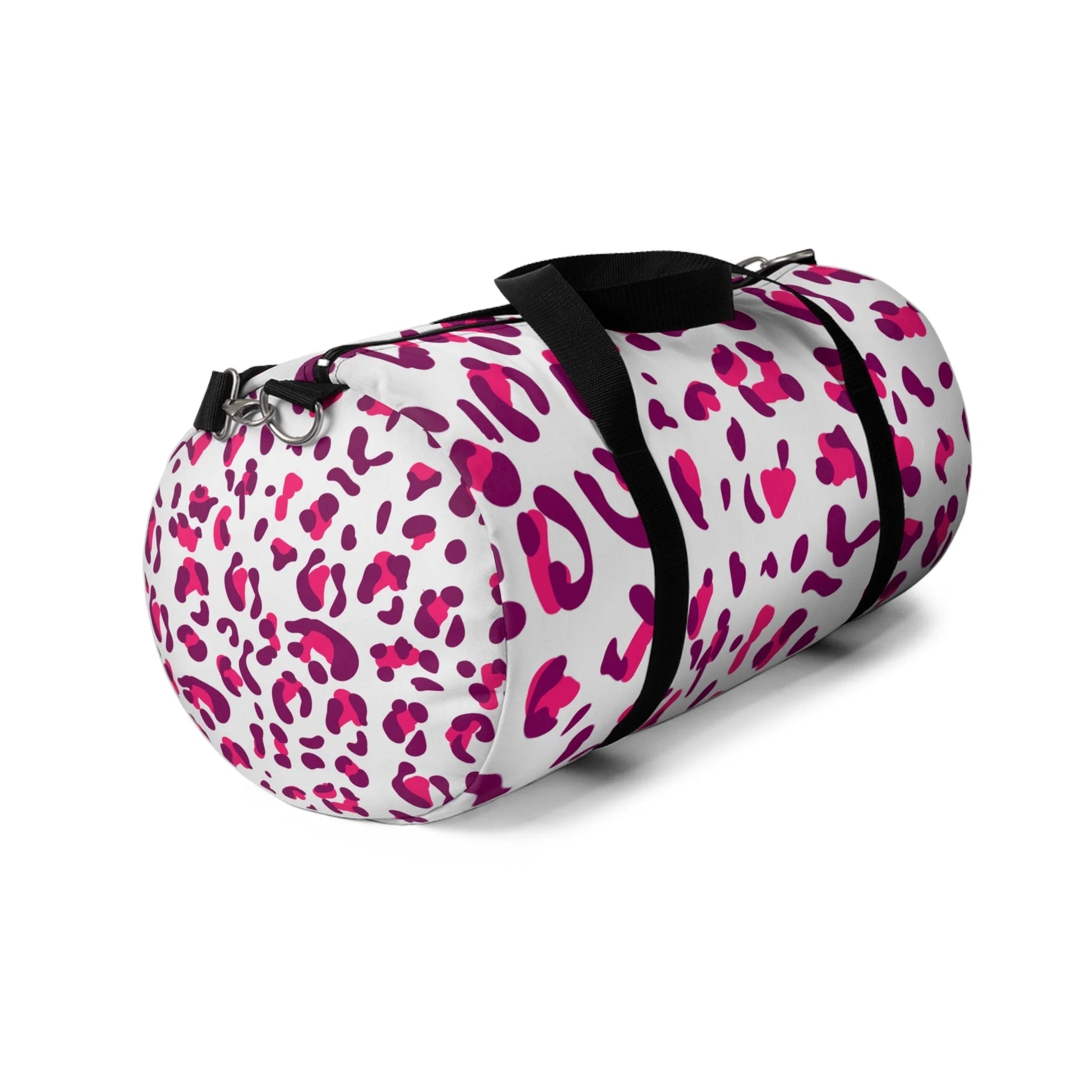 Pink and Purple Leopard Print Duffel Bags, Artsulli - Art is Long, Life is Short, Bags, , , , , , , 