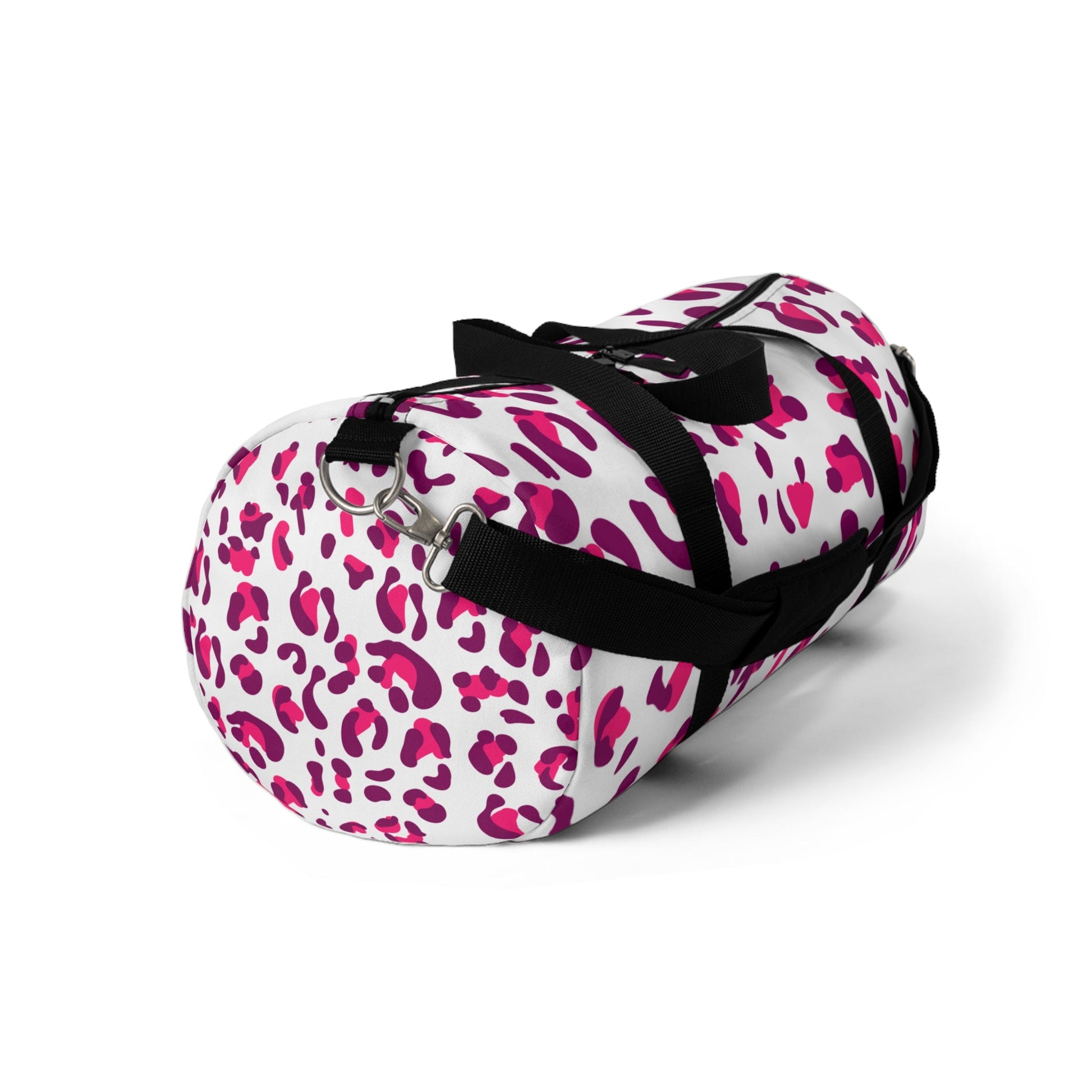 Pink and Purple Leopard Print Duffel Bags, Artsulli - Art is Long, Life is Short, Bags, , , , , , , 