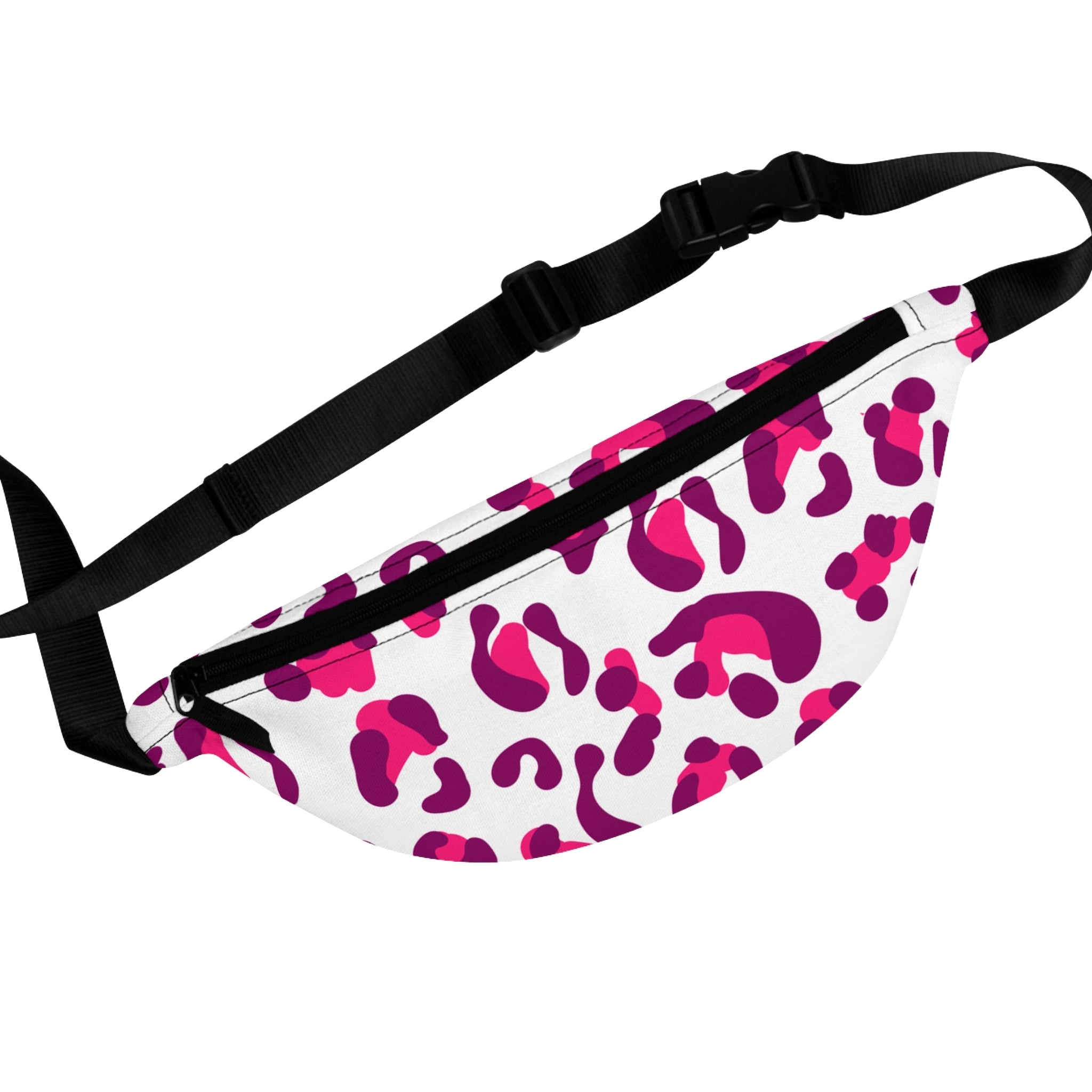 Pink and Purple Leopard Print Fanny Pack, Artsulli - Art is Long, Life is Short, Bags, Size, One size, , , , , 42775903673581308513