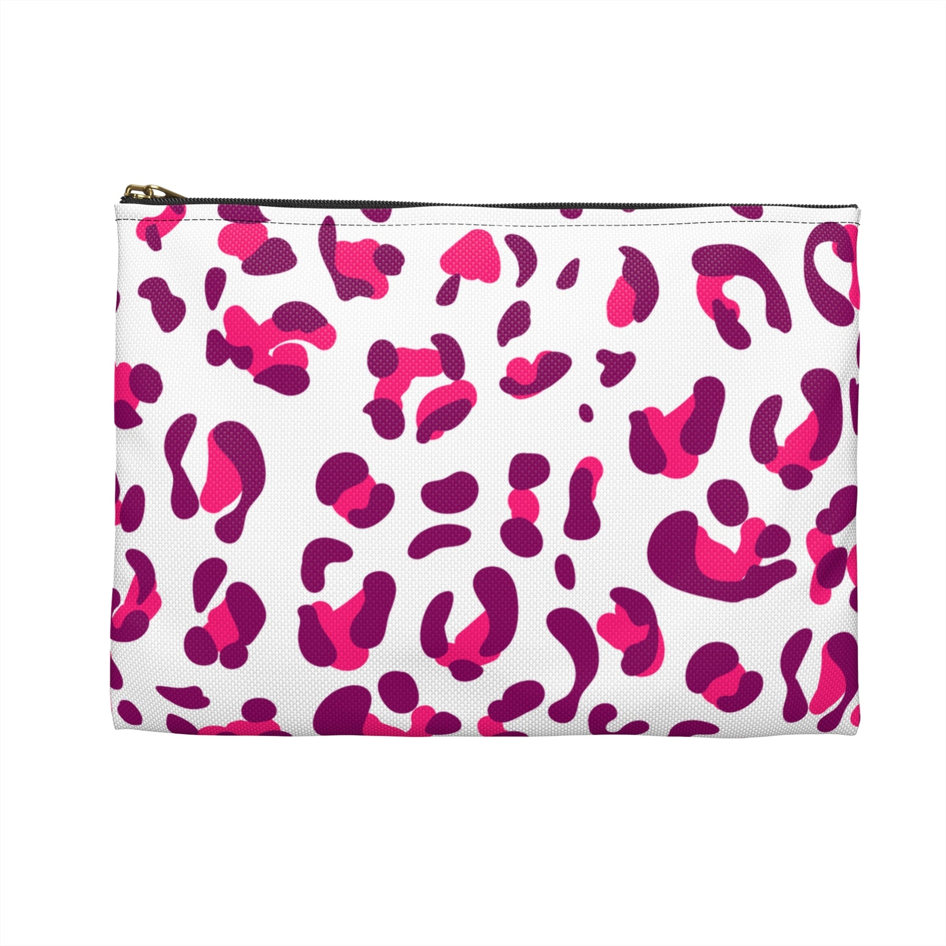 Pink and Purple Leopard Print Makeup Bag, Artsulli - Art is Long, Life is Short, Bags, , , , , , , 