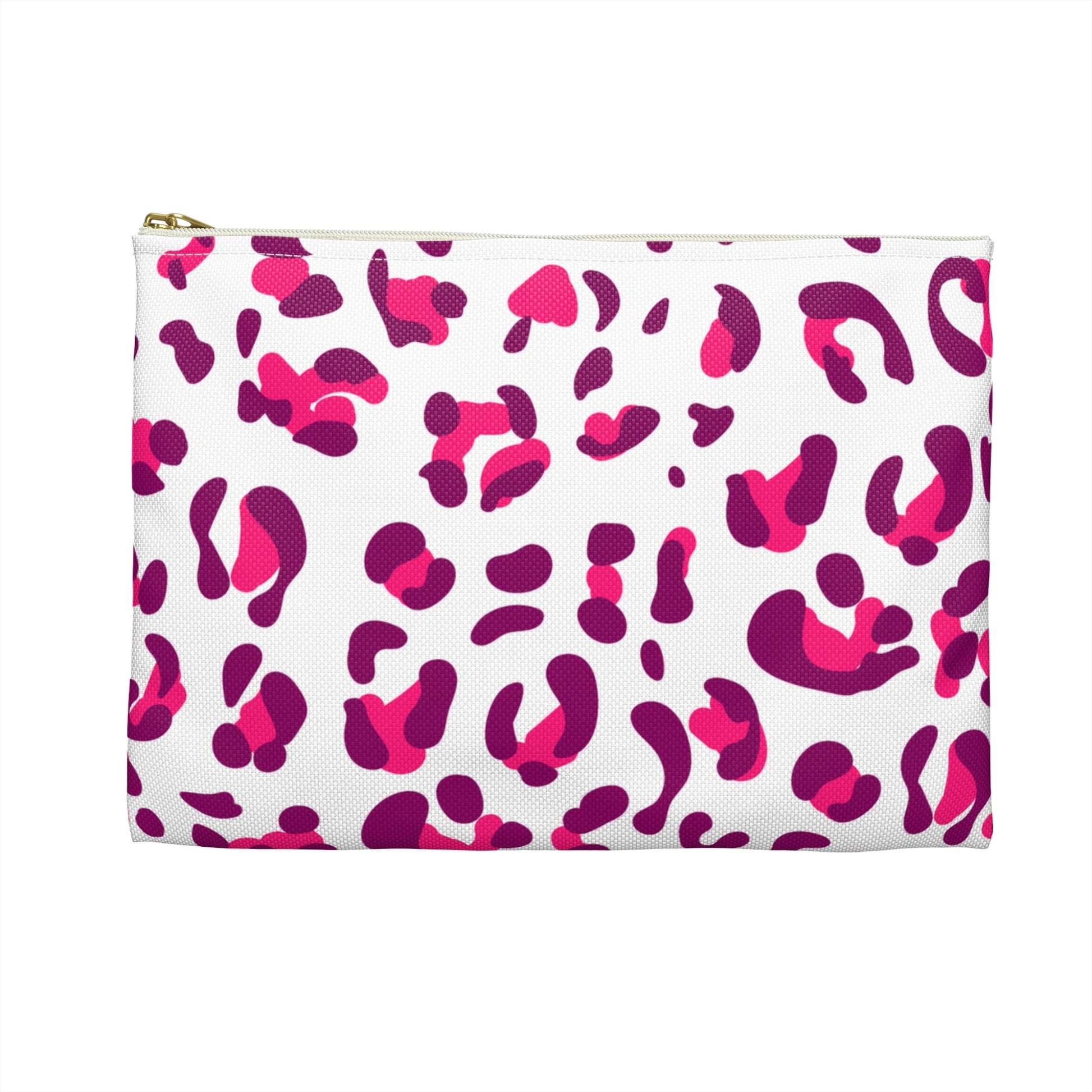 Pink and Purple Leopard Print Makeup Bag, Artsulli - Art is Long, Life is Short, Bags, , , , , , , 