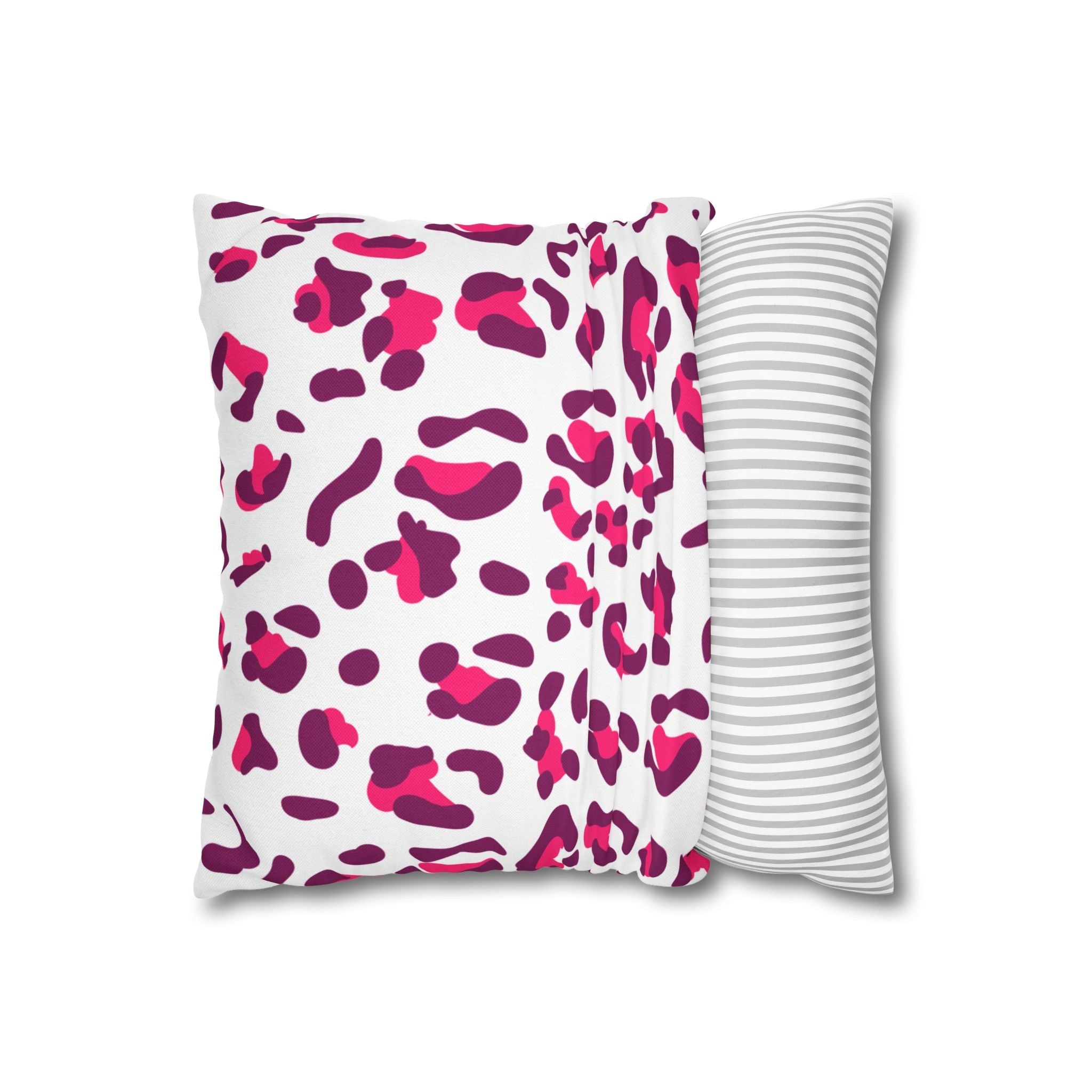 Pink and Purple Leopard Print Throw Pillow, Artsulli - Art is Long, Life is Short, Home Decor, , , , , , , 