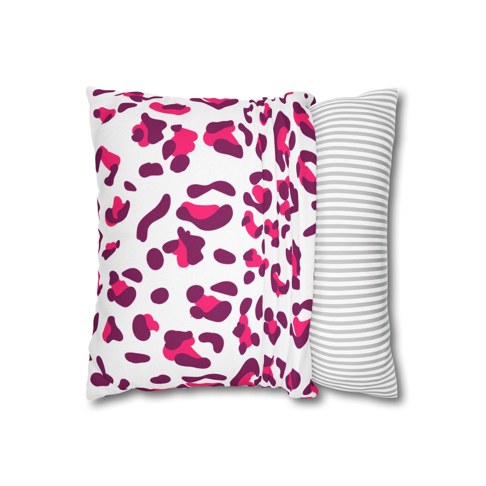 Pink and Purple Leopard Print Throw Pillow, Artsulli - Art is Long, Life is Short, Home Decor, , , , , , , 
