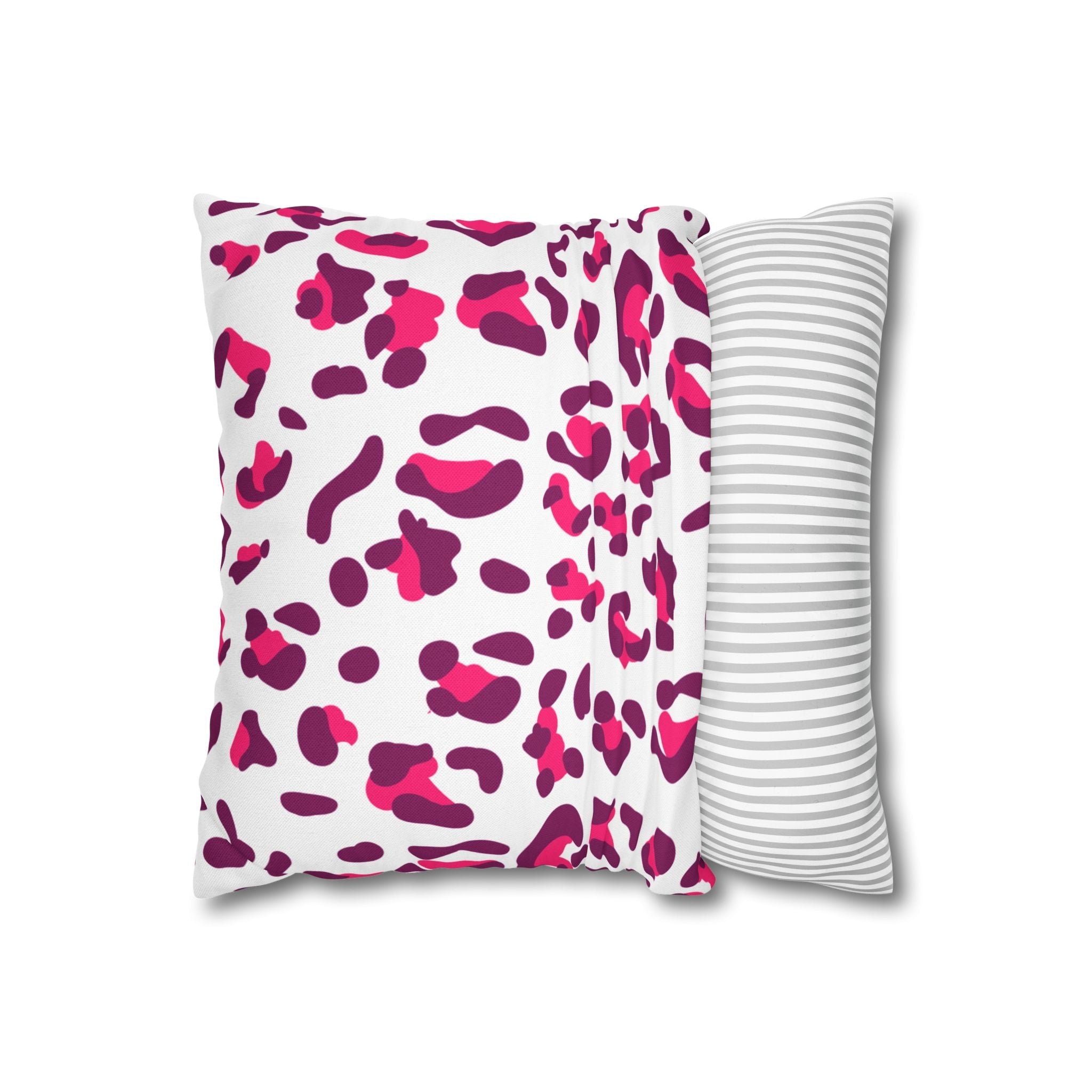 Pink and Purple Leopard Print Throw Pillow, Artsulli - Art is Long, Life is Short, Home Decor, , , , , , , 