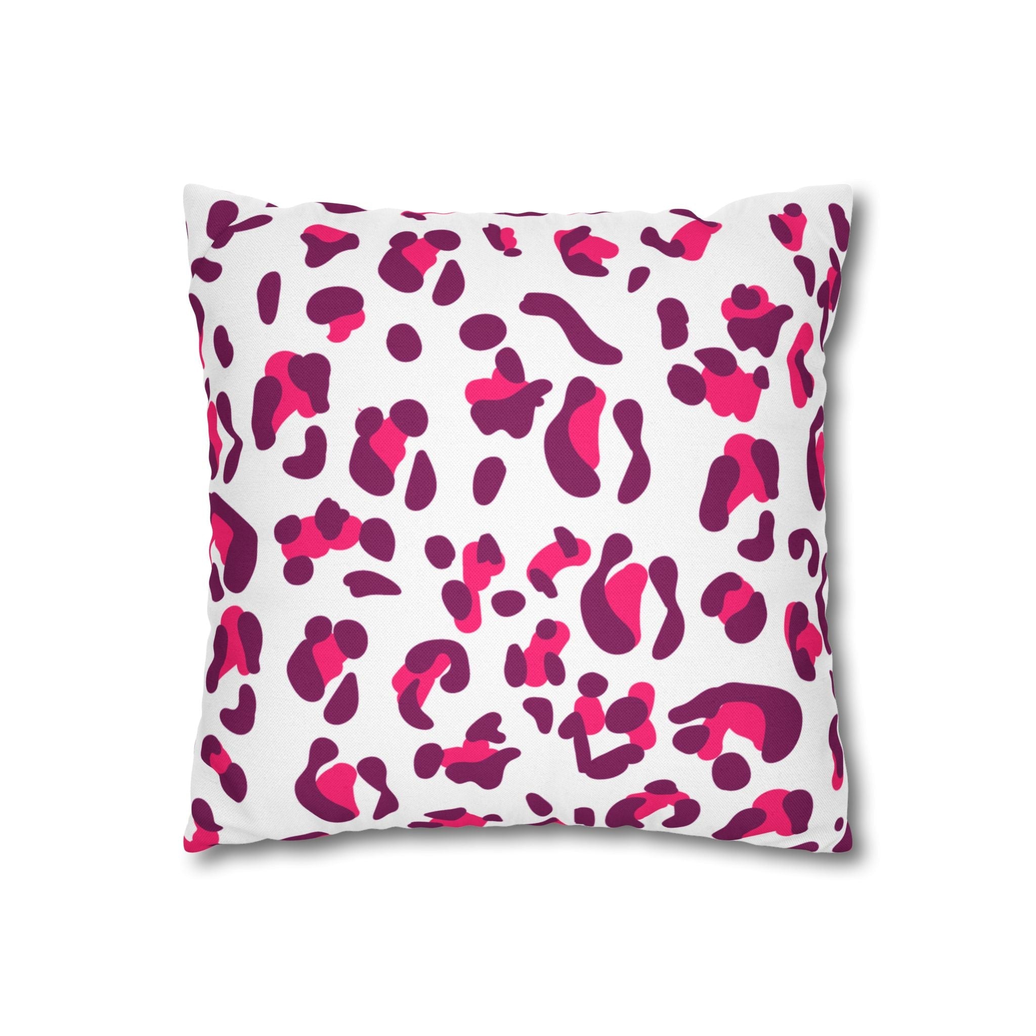 Pink and Purple Leopard Print Throw Pillow, Artsulli - Art is Long, Life is Short, Home Decor, , , , , , , 