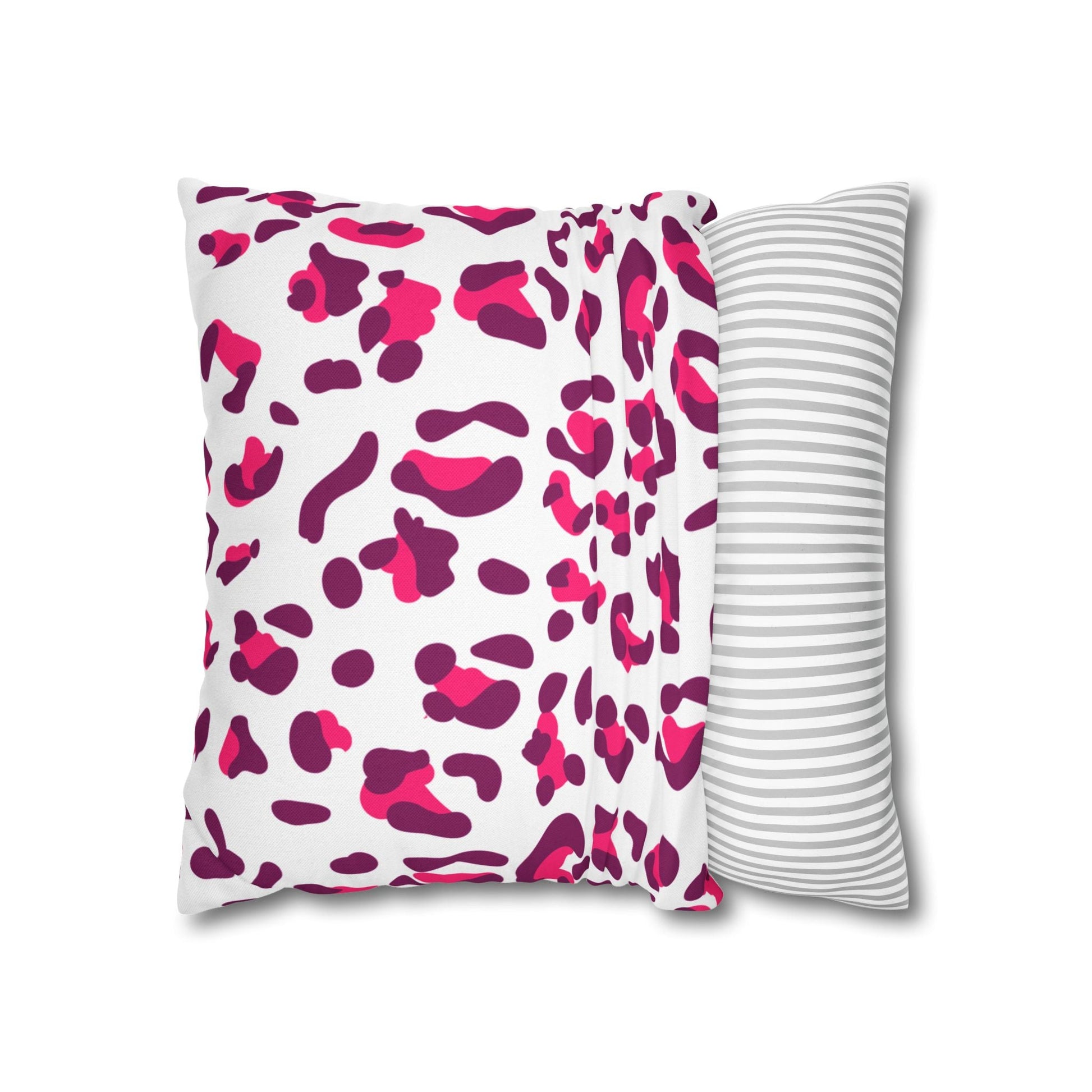 Pink and Purple Leopard Print Throw Pillow, Artsulli - Art is Long, Life is Short, Home Decor, , , , , , , 