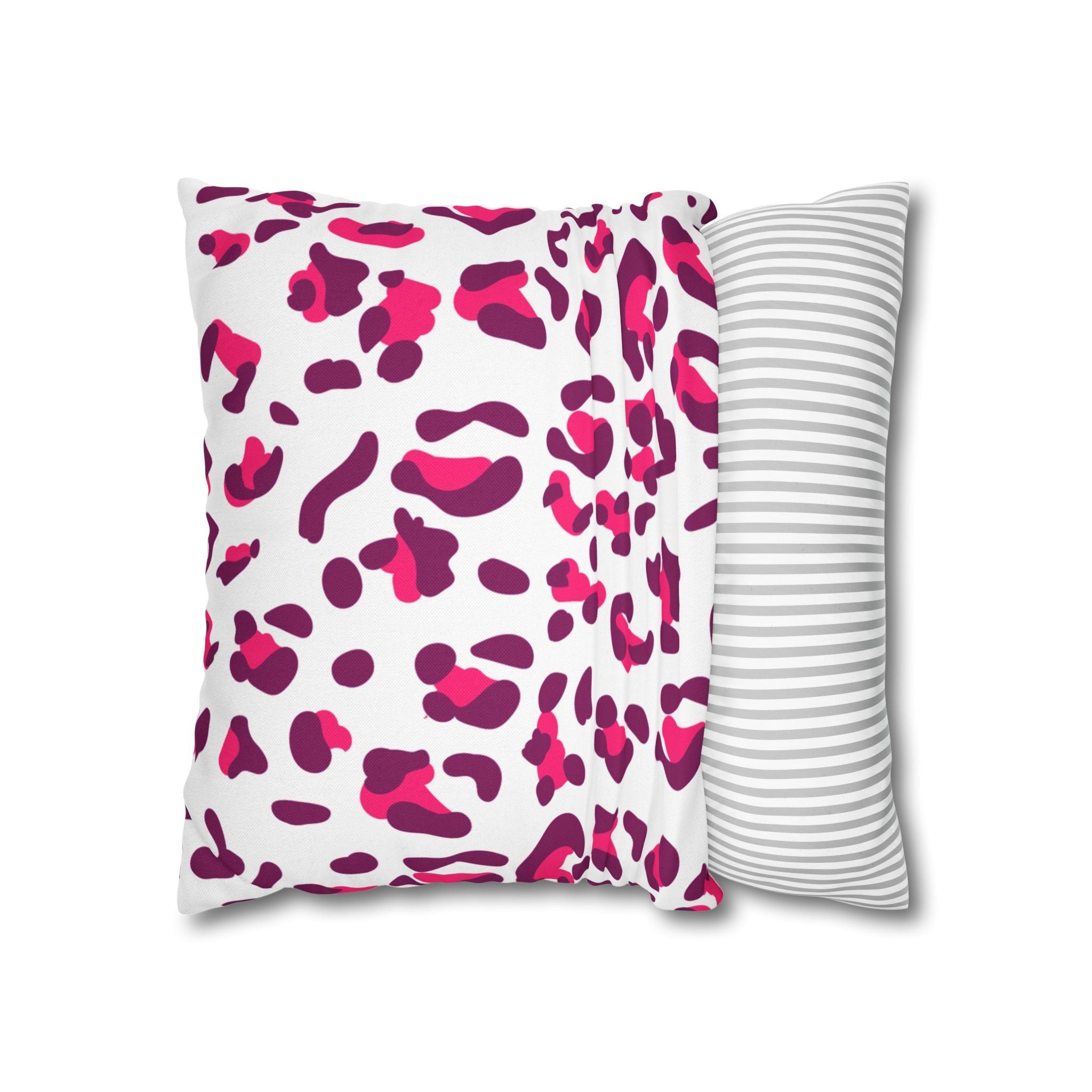 Pink and Purple Leopard Print Throw Pillow, Artsulli - Art is Long, Life is Short, Home Decor, , , , , , , 