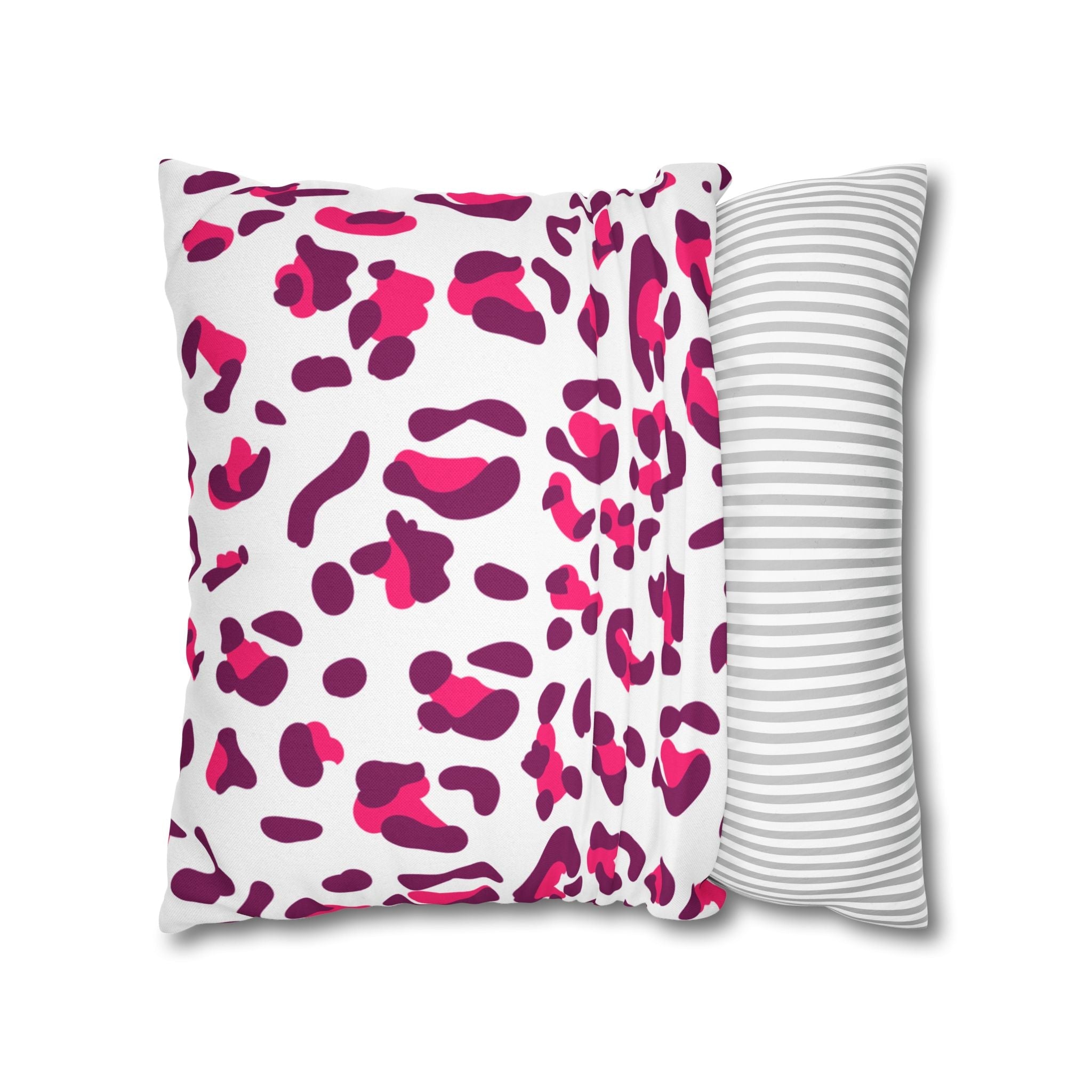 Pink and Purple Leopard Print Throw Pillow, Artsulli - Art is Long, Life is Short, Home Decor, , , , , , , 