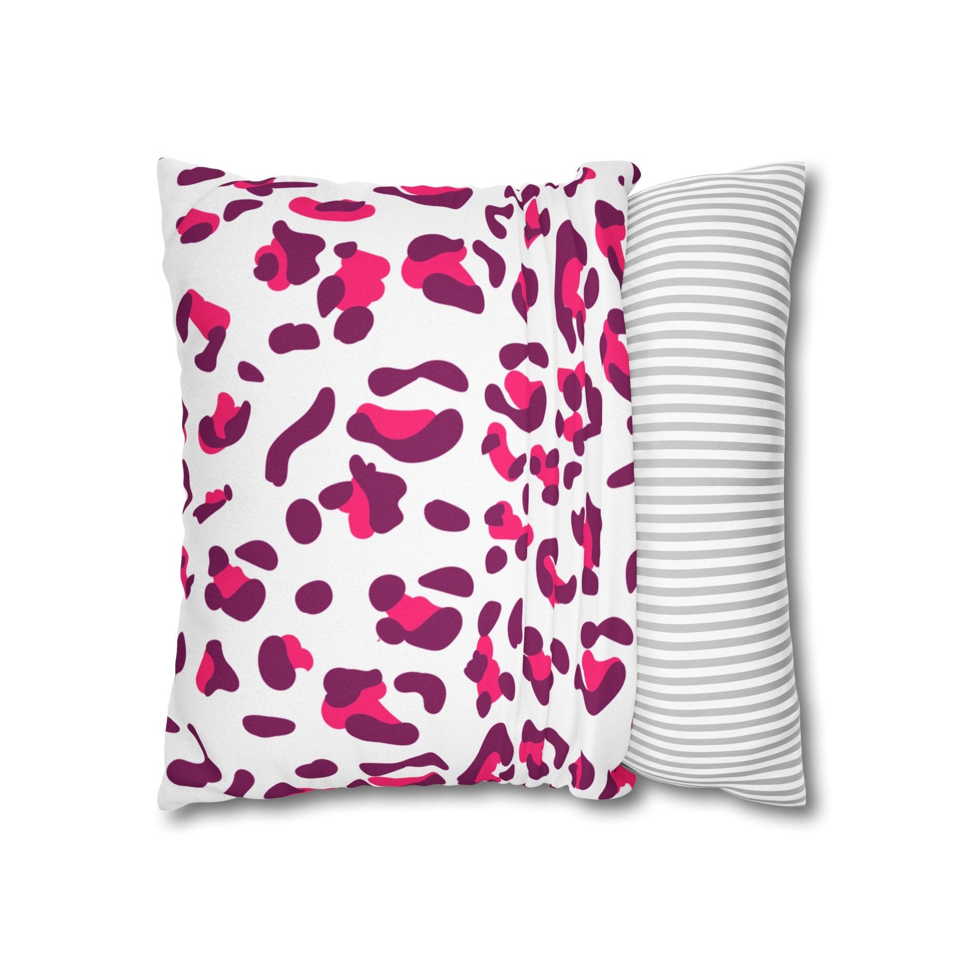 Pink and Purple Leopard Print Throw Pillow, Artsulli - Art is Long, Life is Short, Home Decor, , , , , , , 