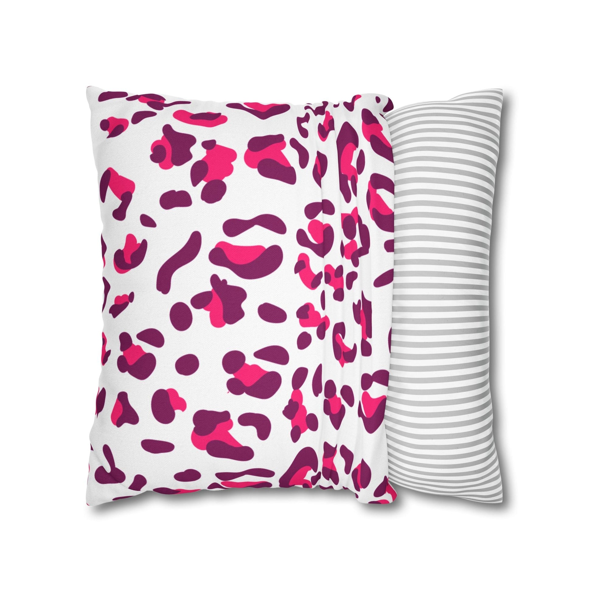 Pink and Purple Leopard Print Throw Pillow, Artsulli - Art is Long, Life is Short, Home Decor, , , , , , , 