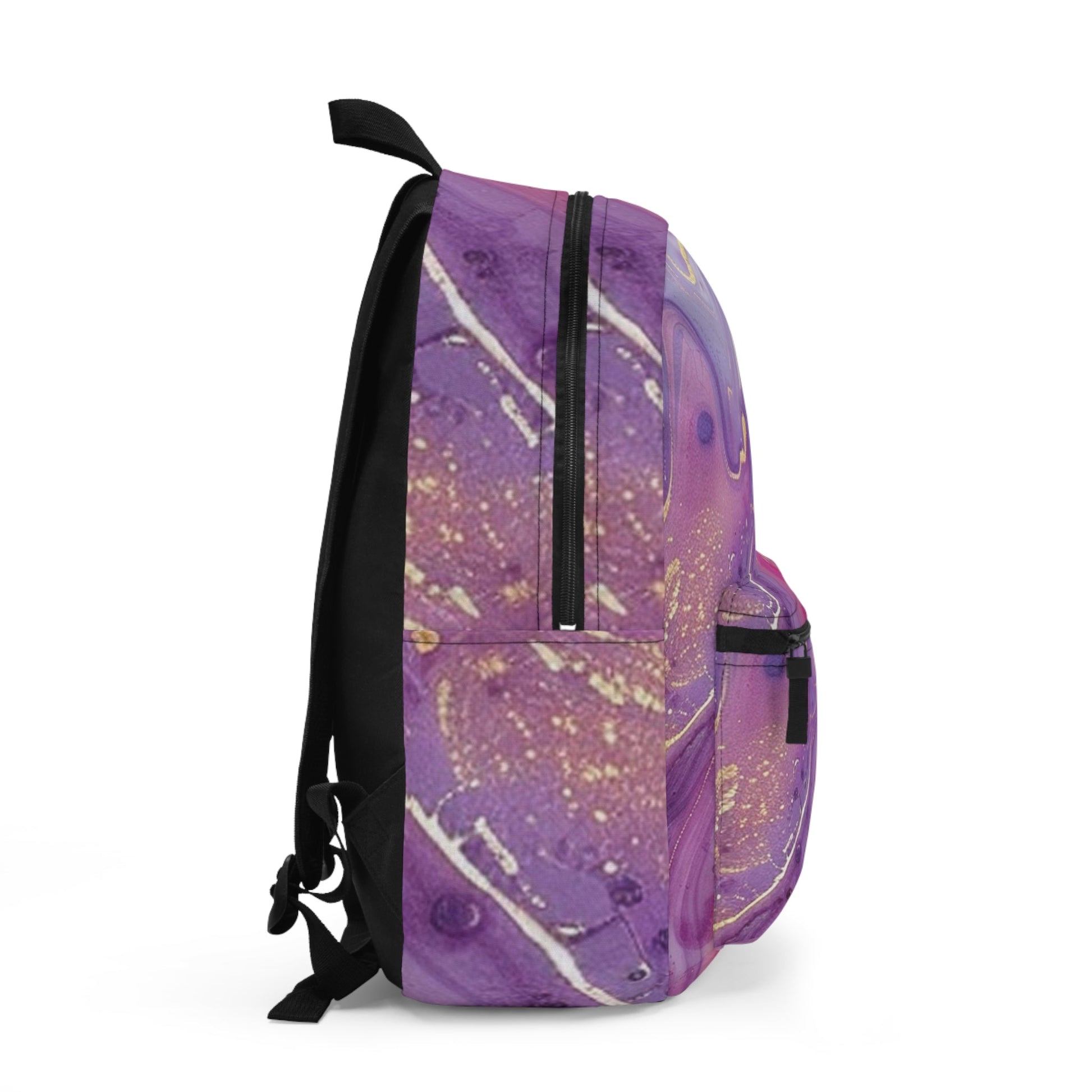 Pink and Purple Marble Backpack, Artsulli - Art is Long, Life is Short, Bags, , , , , , , 