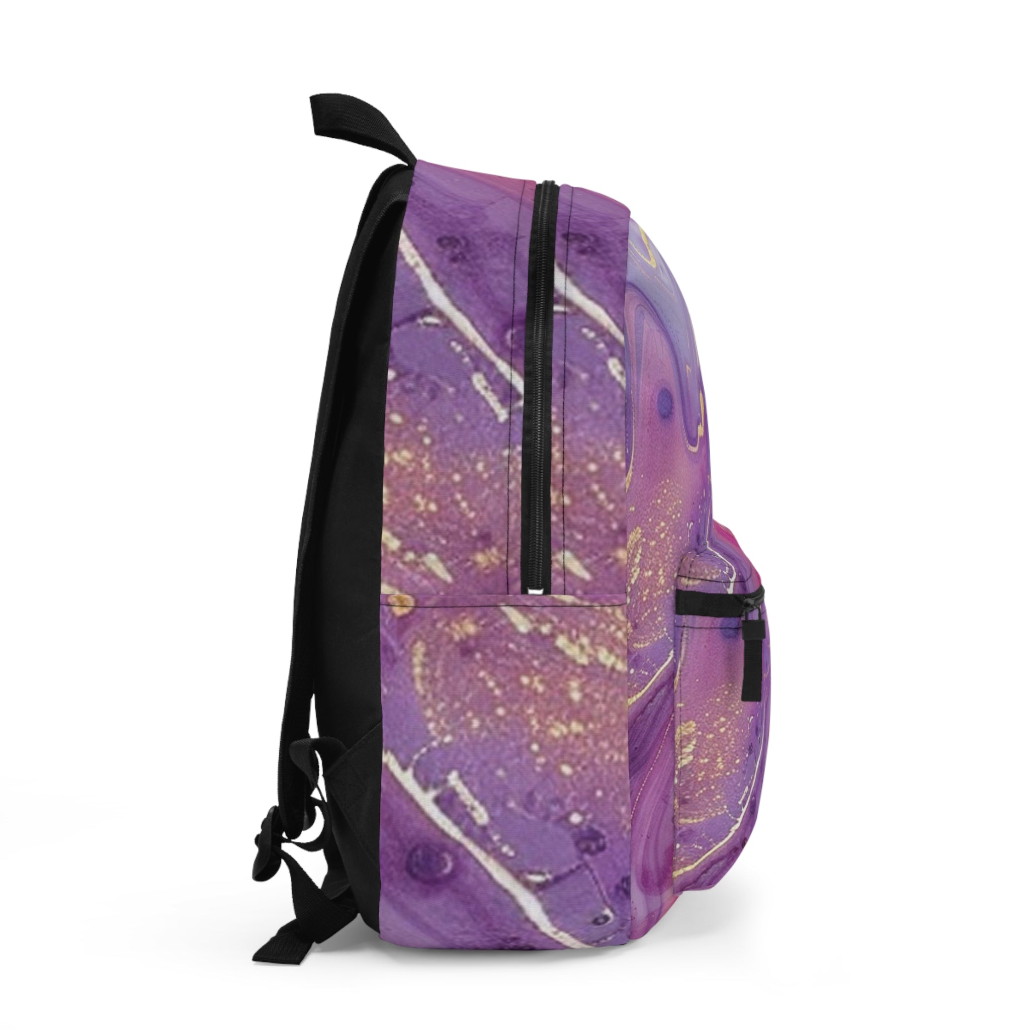 Pink and Purple Marble Backpack, Artsulli - Art is Long, Life is Short, Bags, , , , , , , 