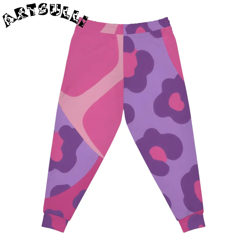 Pink and Purple Patterned Joggers, Artsulli - Art is Long, Life is Short, All Over Prints, , , , , , , 