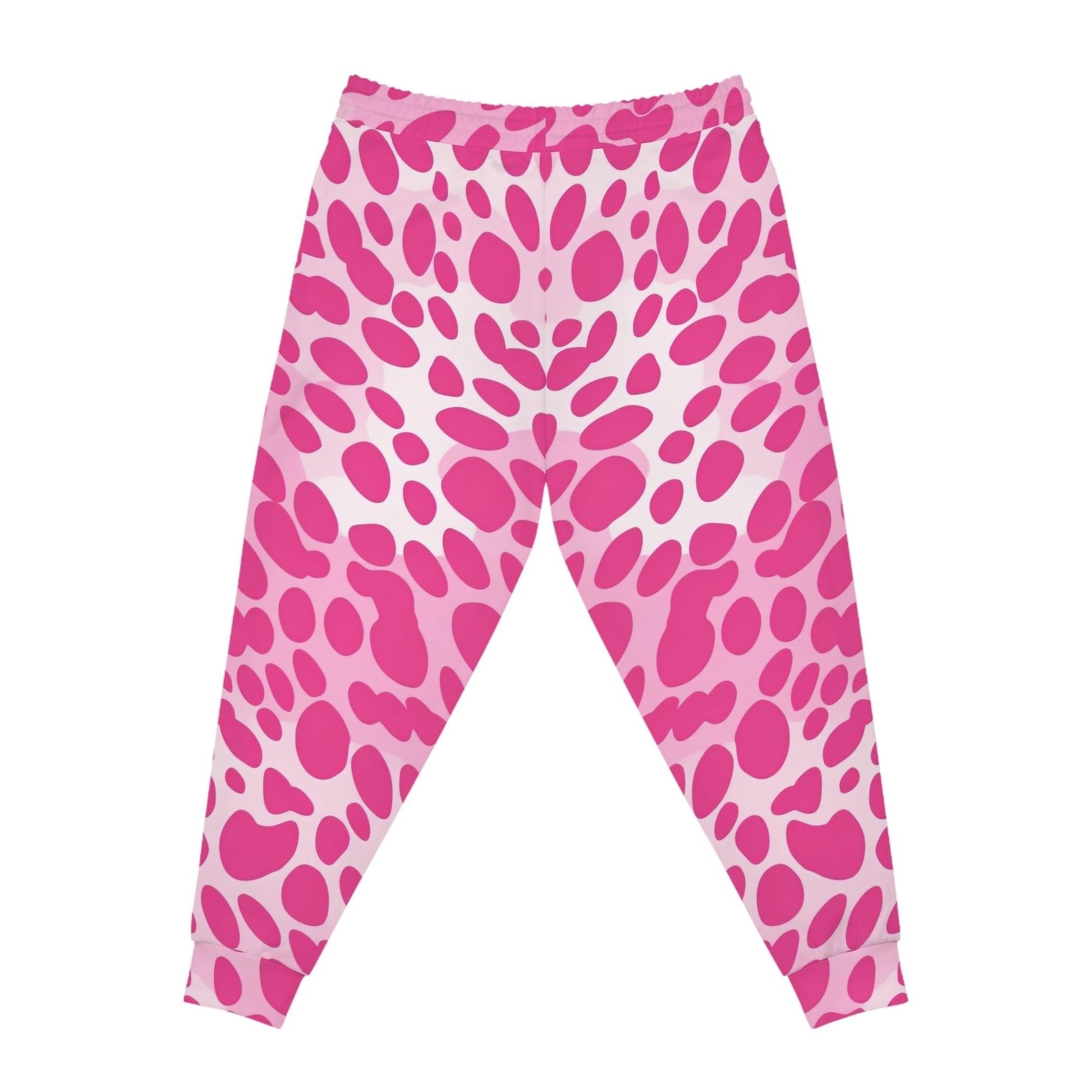 Pink and White Animal Print Joggers, Artsulli - Art is Long, Life is Short, All Over Prints, , , , , , , 