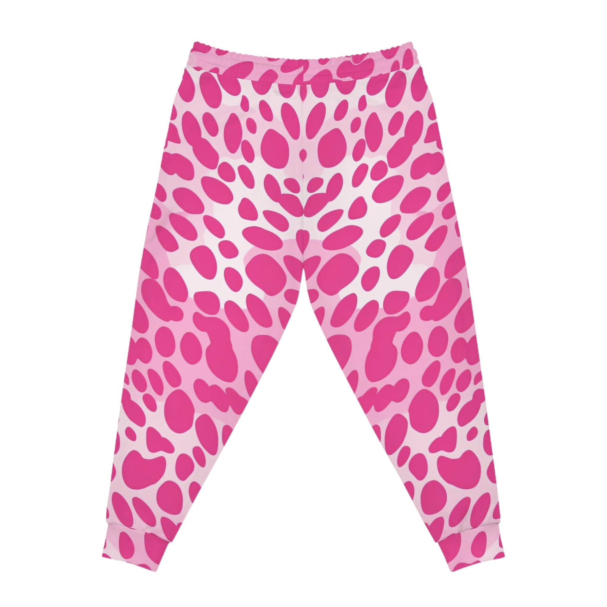 Pink and White Animal Print Joggers, Artsulli - Art is Long, Life is Short, All Over Prints, , , , , , , 