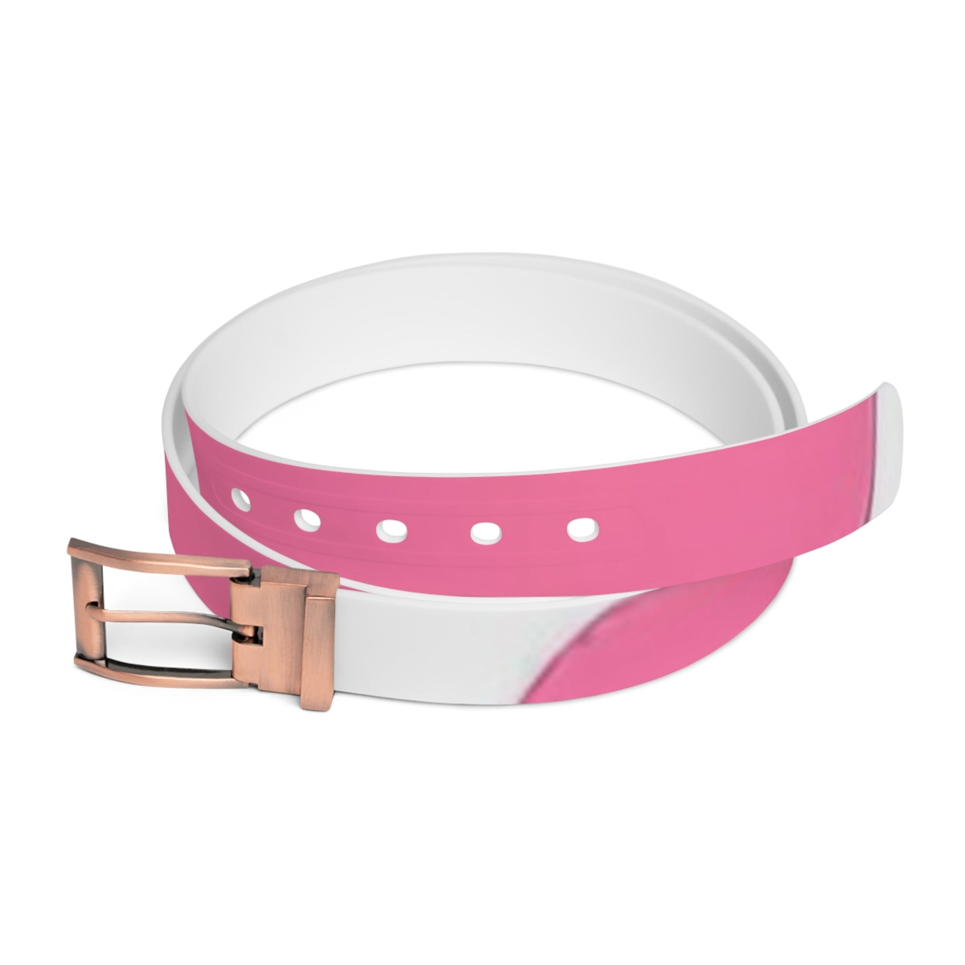 Pink and White C4 Custom Belt, Artsulli - Art is Long, Life is Short, Accessories, Material, Bronze Metal, Size, 50'', , , 26529393529885267989