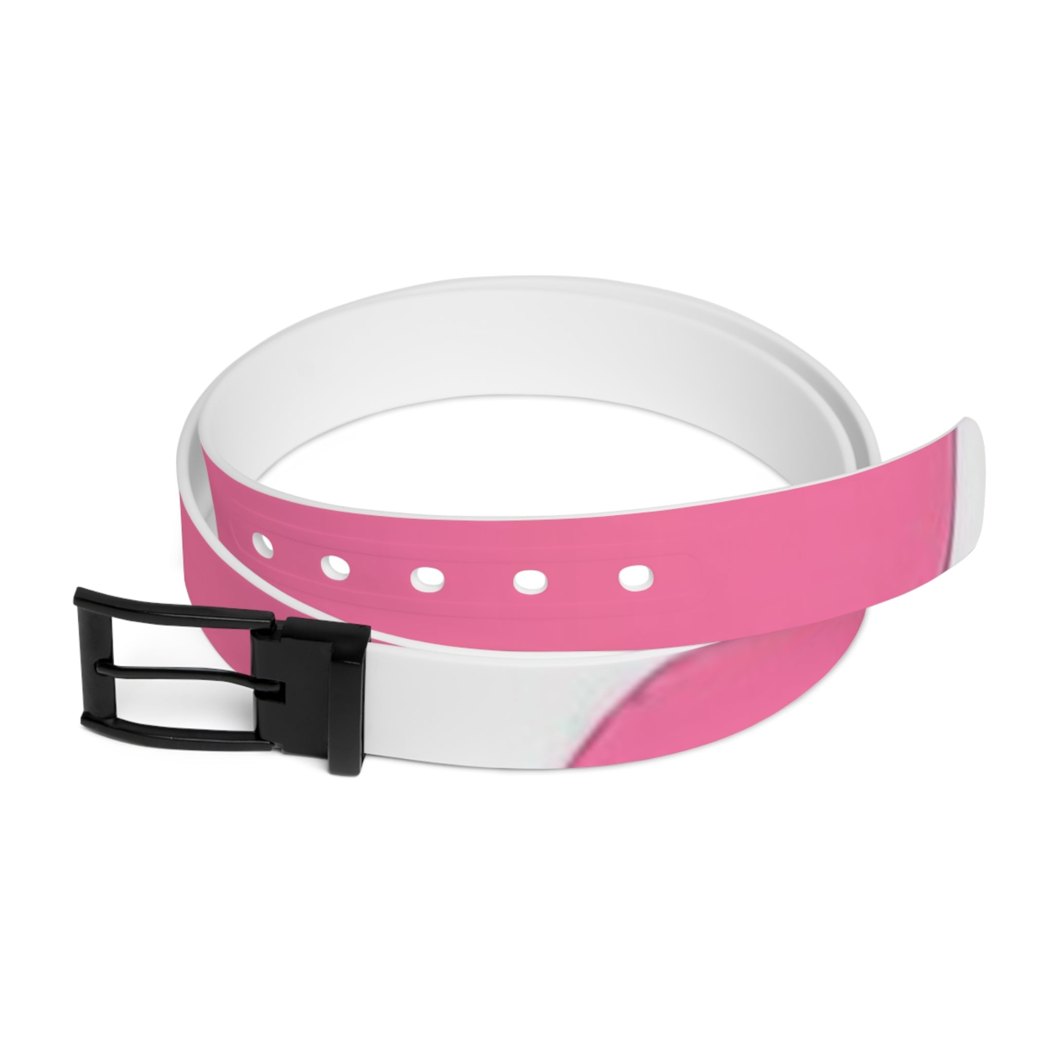 Printify Pink and White C4 Custom Belt 2025