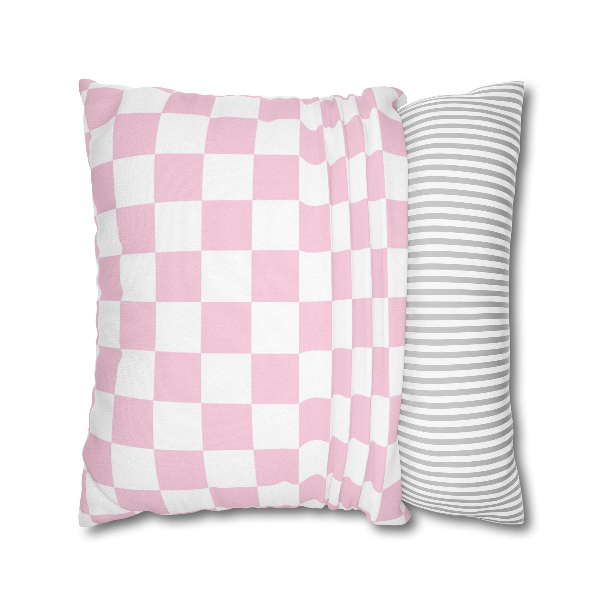 Pink and White Checkerboard Throw Pillow, Artsulli - Art is Long, Life is Short, Home Decor, , , , , , , 