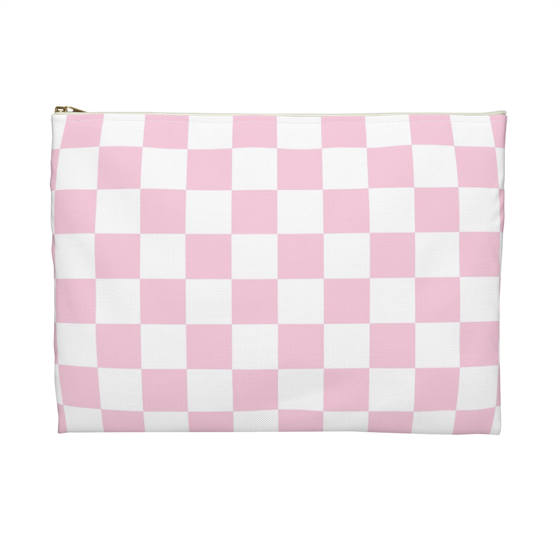 Pink and White Checkered Pouch, Artsulli - Art is Long, Life is Short, Bags, , , , , , , 