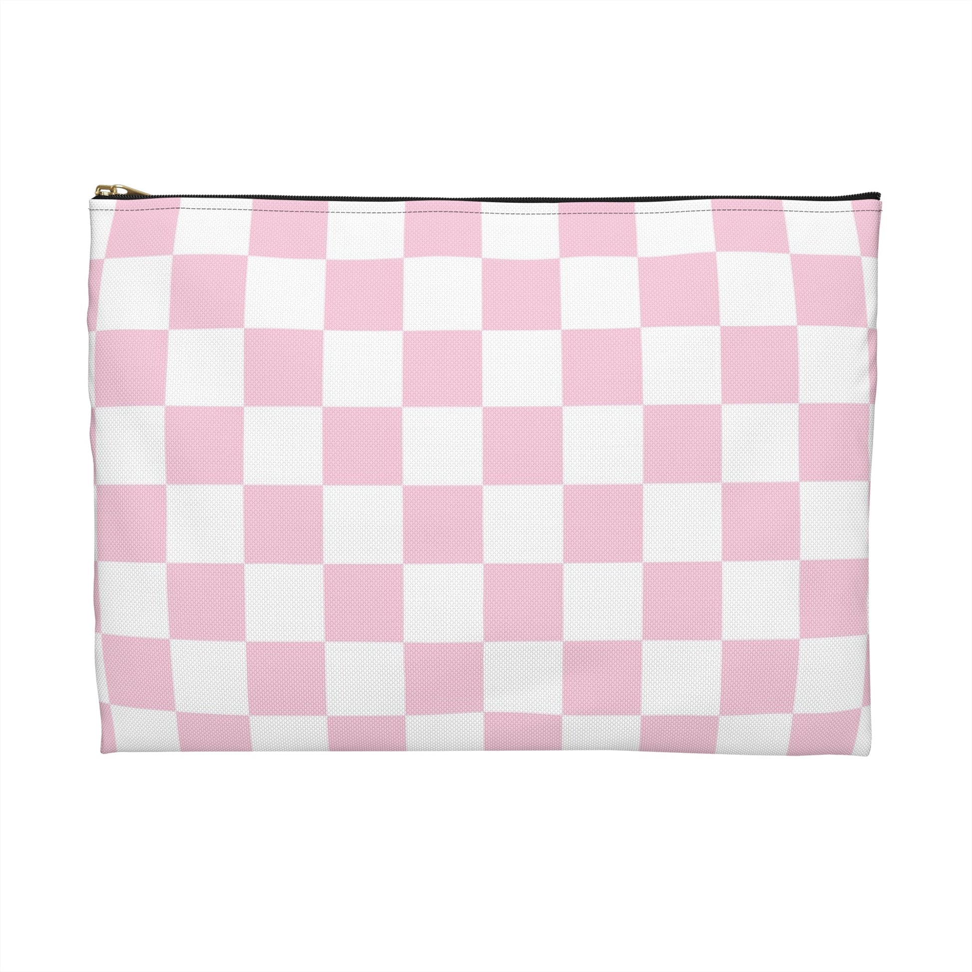 Pink and White Checkered Pouch, Artsulli - Art is Long, Life is Short, Bags, , , , , , , 