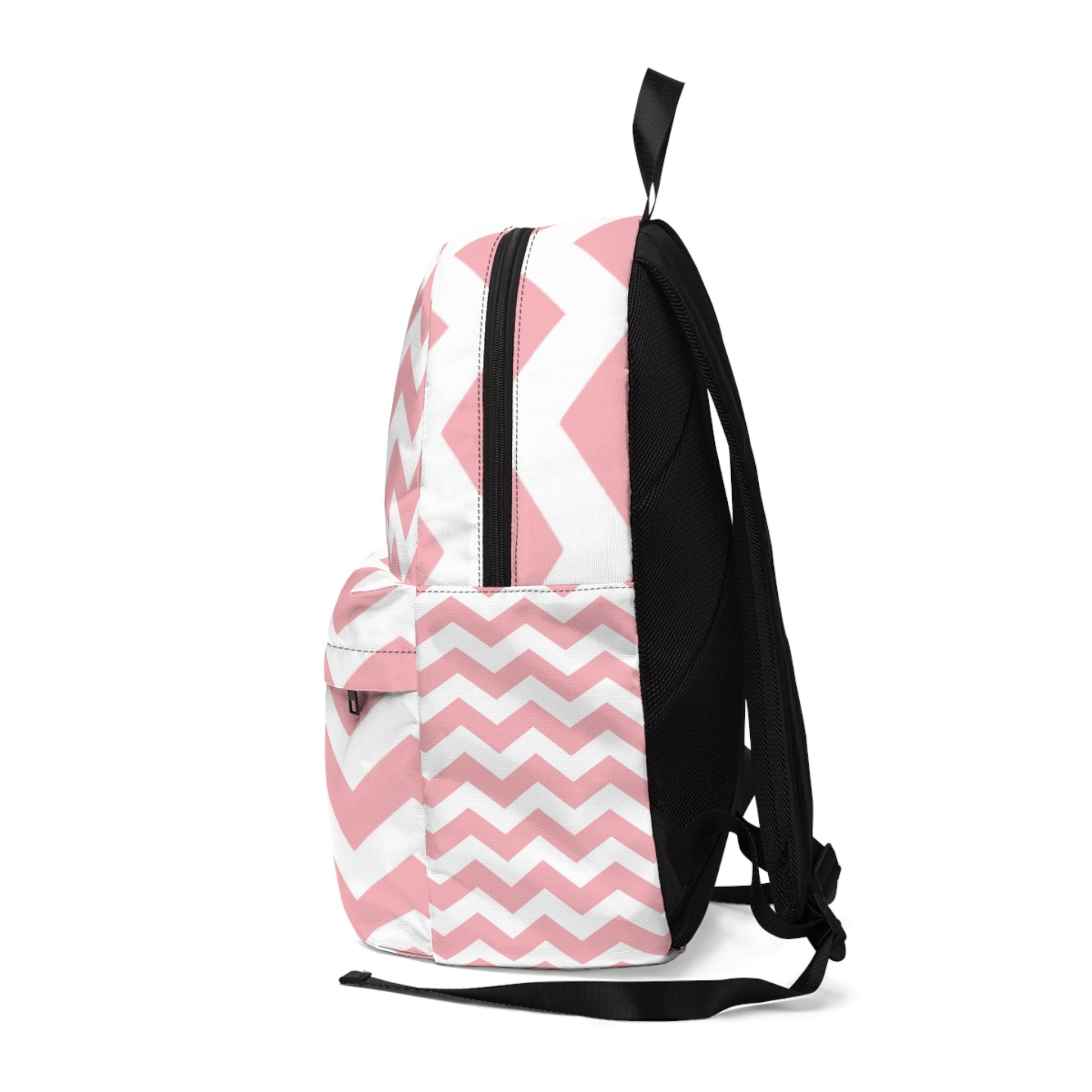 Pink and White Chevron Backpack, Artsulli - Art is Long, Life is Short, Bags, , , , , , , 