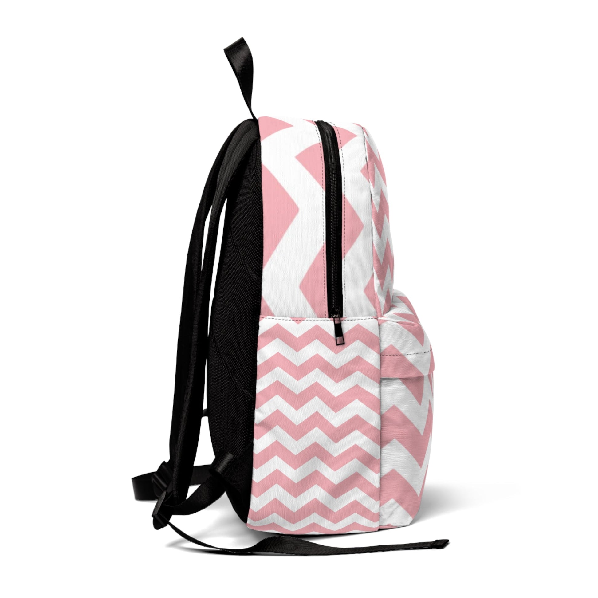Pink and White Chevron Backpack, Artsulli - Art is Long, Life is Short, Bags, , , , , , , 
