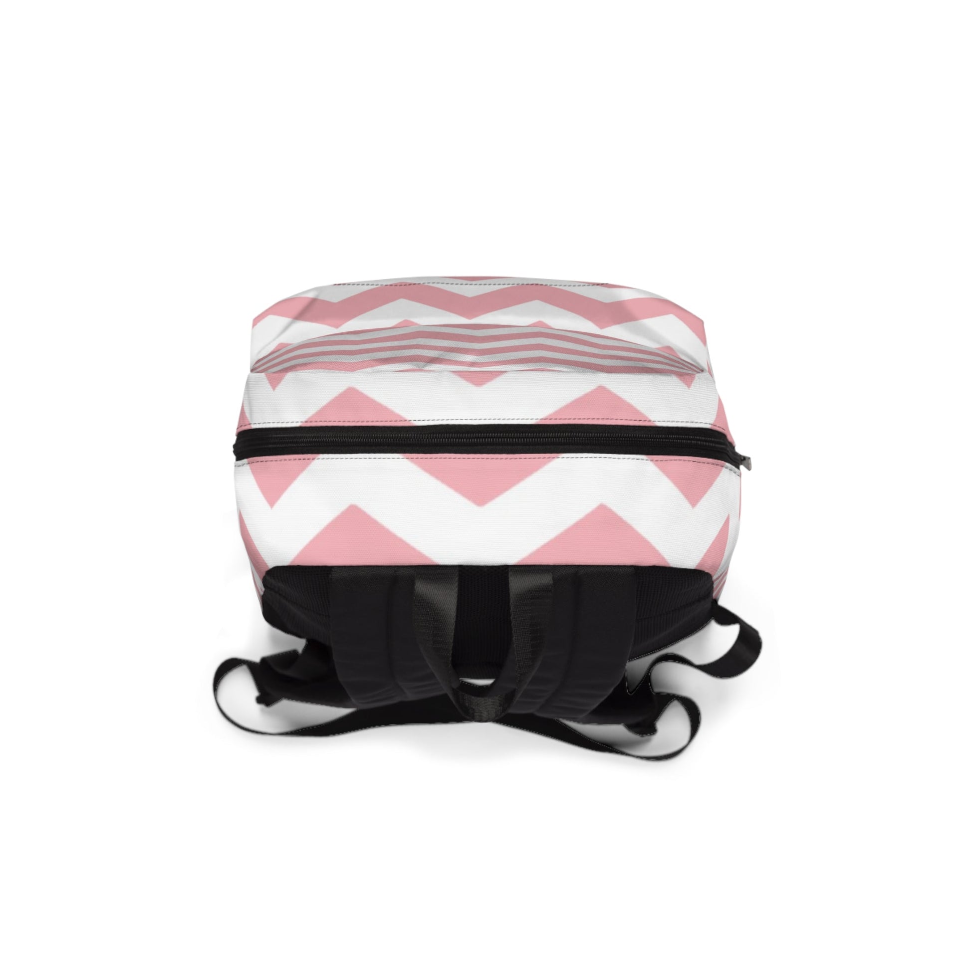 Pink and White Chevron Backpack, Artsulli - Art is Long, Life is Short, Bags, , , , , , , 