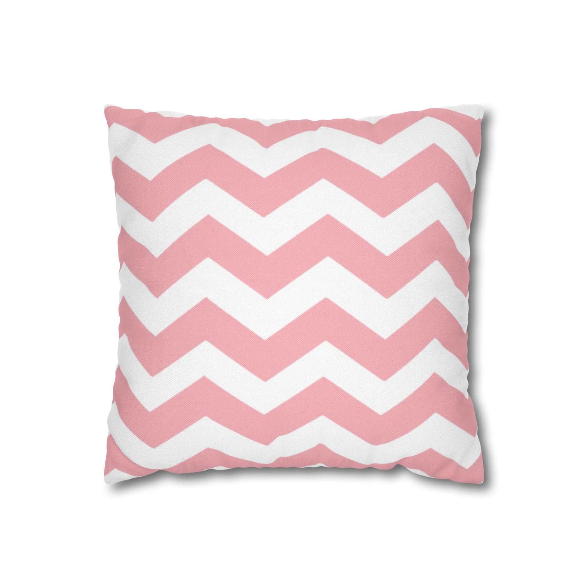 Pink and White Chevron Throw Pillow, Artsulli - Art is Long, Life is Short, Home Decor, Size, 14" × 14", , , , , 38184650072355824859