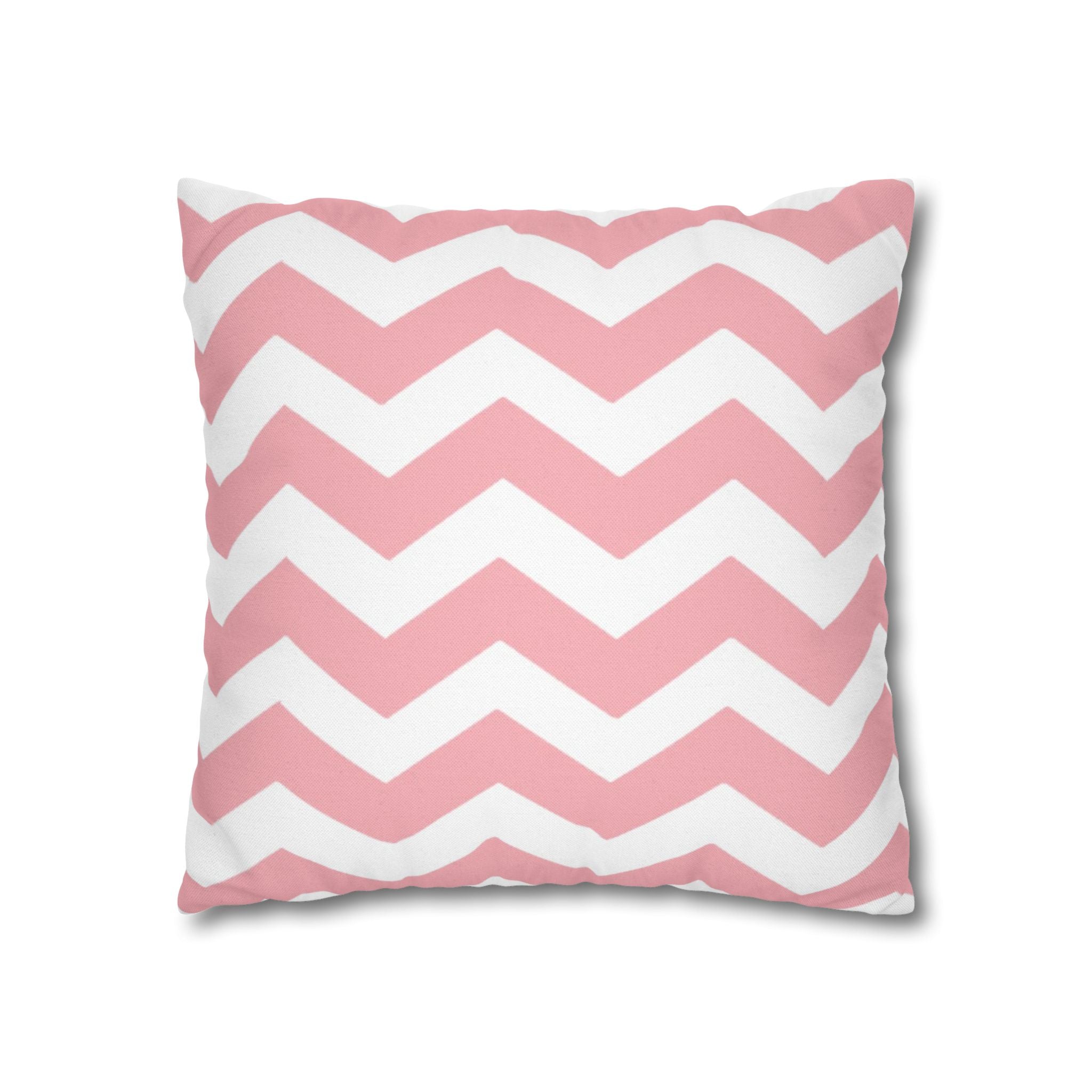 Pink and White Chevron Throw Pillow, Artsulli - Art is Long, Life is Short, Home Decor, , , , , , , 