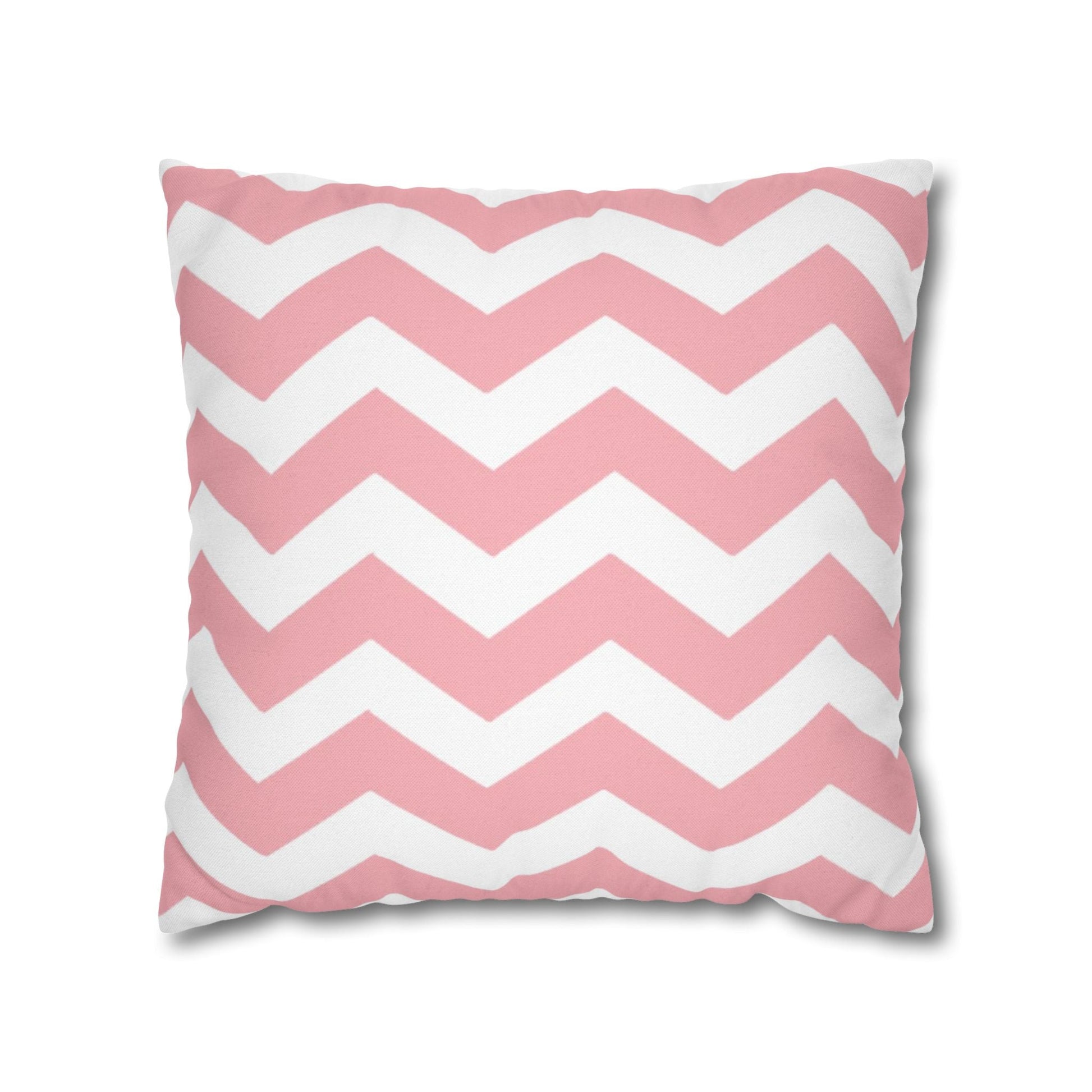 Pink and White Chevron Throw Pillow, Artsulli - Art is Long, Life is Short, Home Decor, Size, 18" × 18", , , , , 20638420325435182694