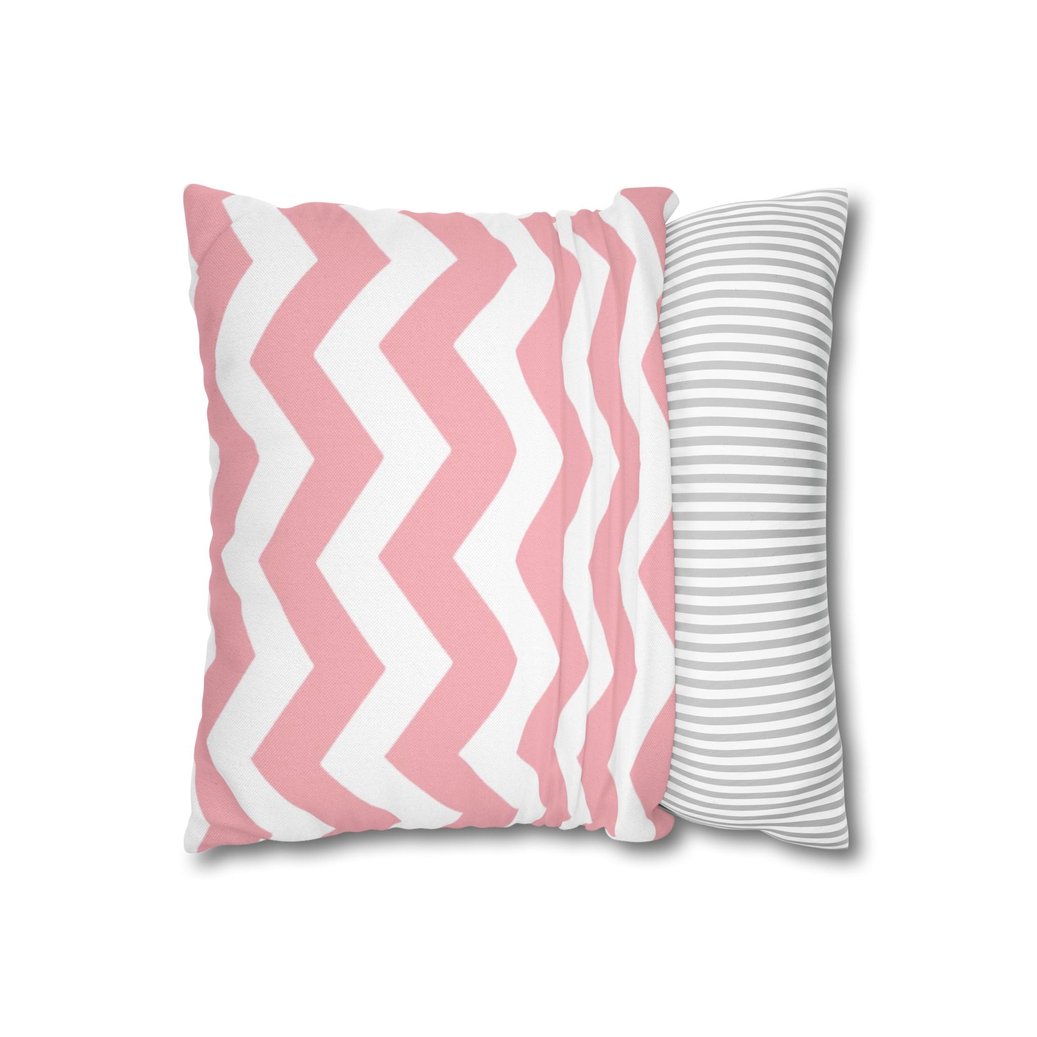 Pink and White Chevron Throw Pillow, Artsulli - Art is Long, Life is Short, Home Decor, , , , , , , 