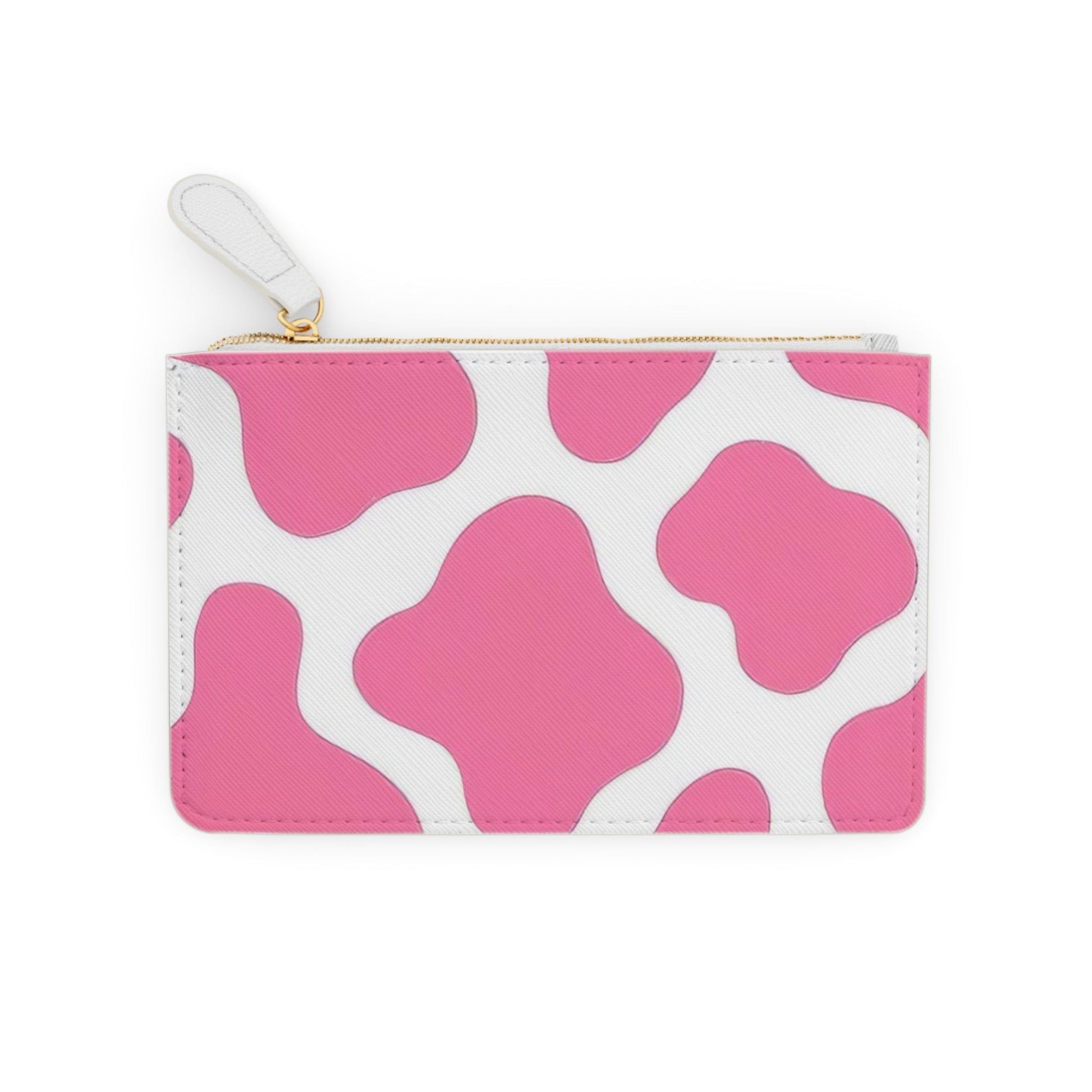 Pink and White Cow Print Clutch Bag, Artsulli - Art is Long, Life is Short, Bags, , , , , , , 