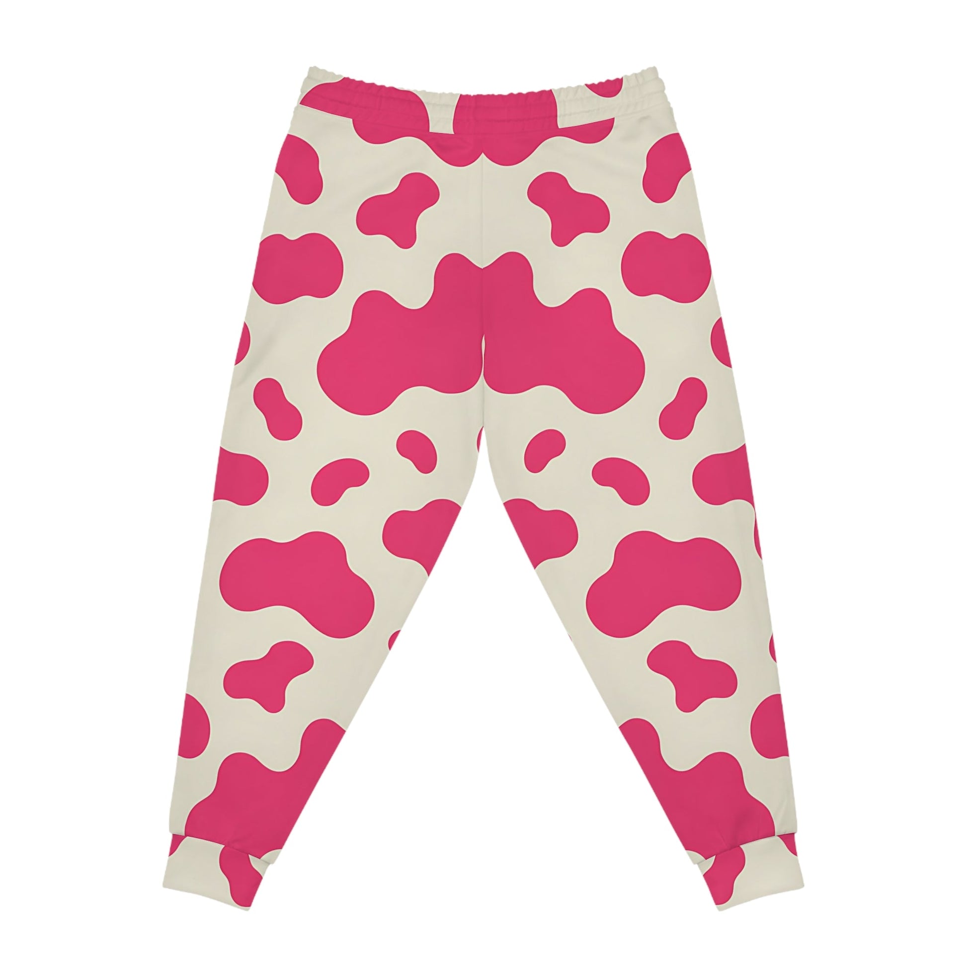 Pink and White Cow Print Joggers, Artsulli - Art is Long, Life is Short, All Over Prints, , , , , , , 
