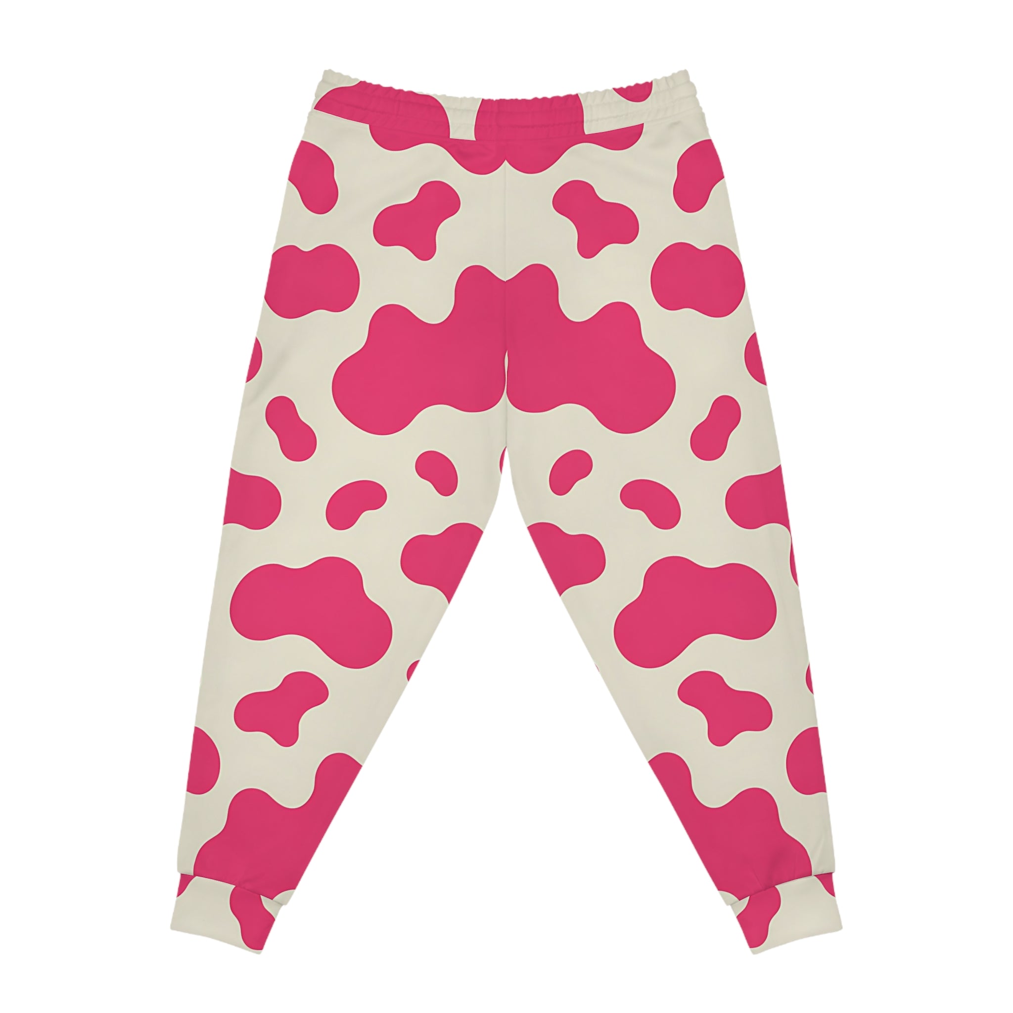 Pink and White Cow Print Joggers, Artsulli - Art is Long, Life is Short, All Over Prints, , , , , , , 