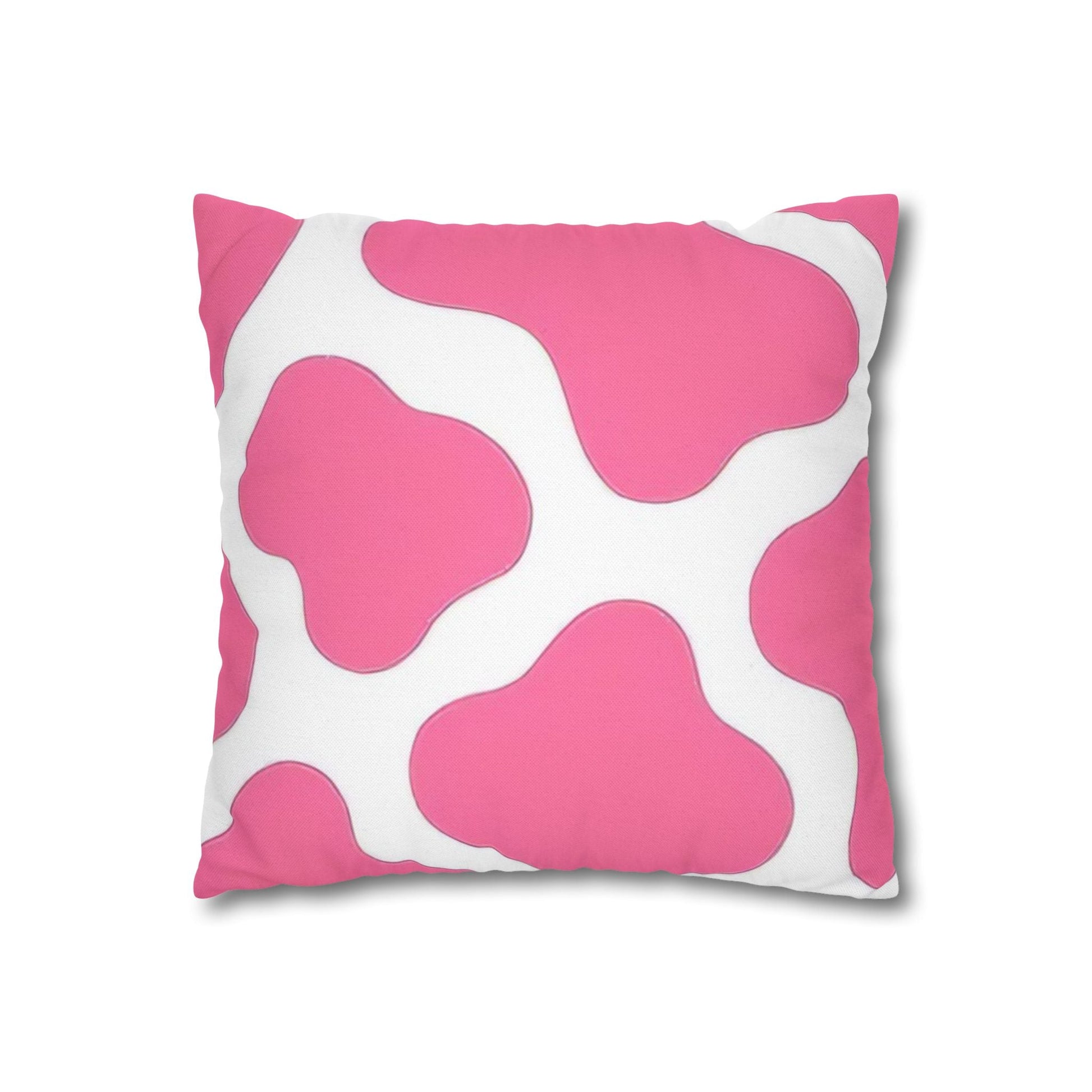 Pink and White Cow Print Throw Pillow, Artsulli - Art is Long, Life is Short, Home Decor, , , , , , , 