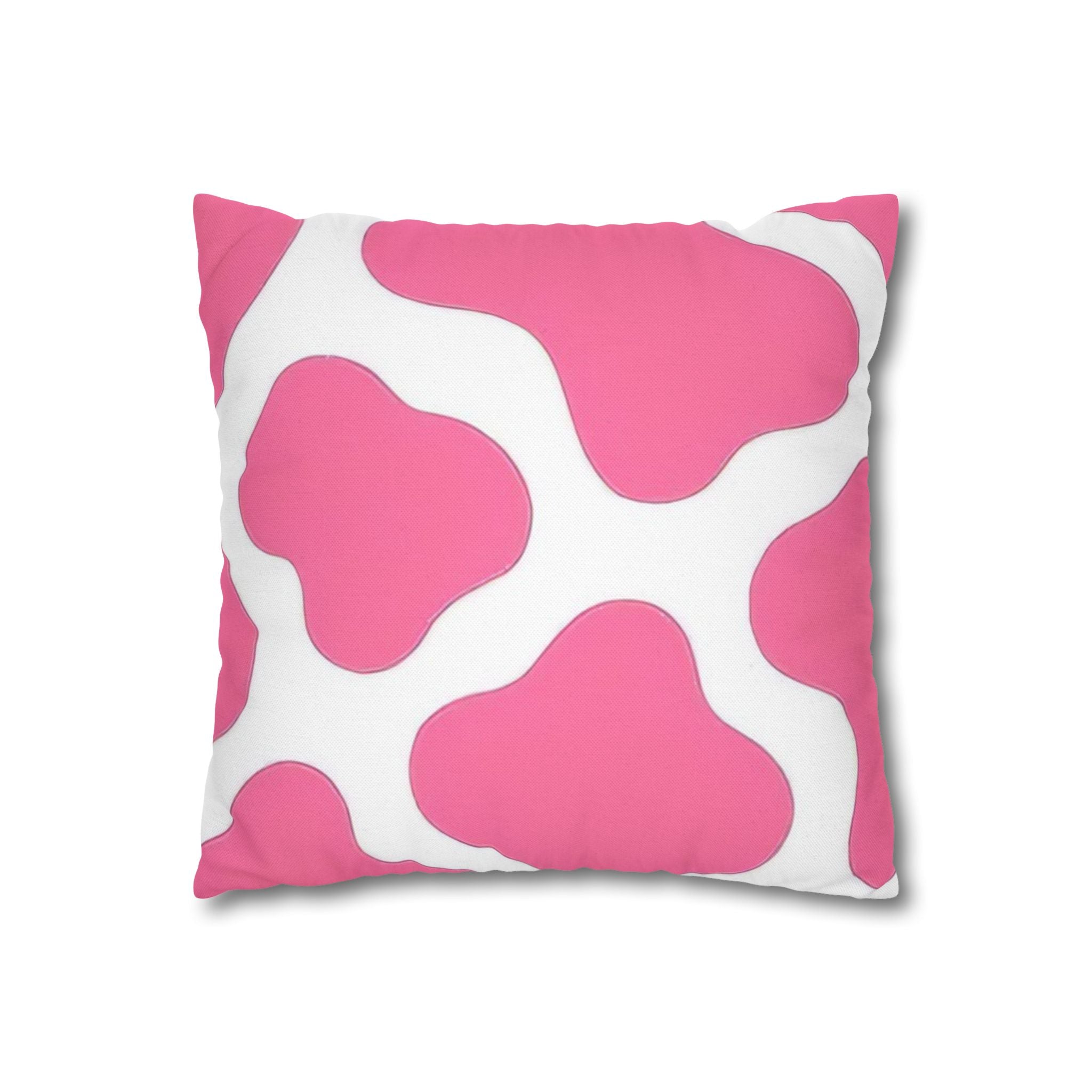 Pink and White Cow Print Throw Pillow, Artsulli - Art is Long, Life is Short, Home Decor, , , , , , , 