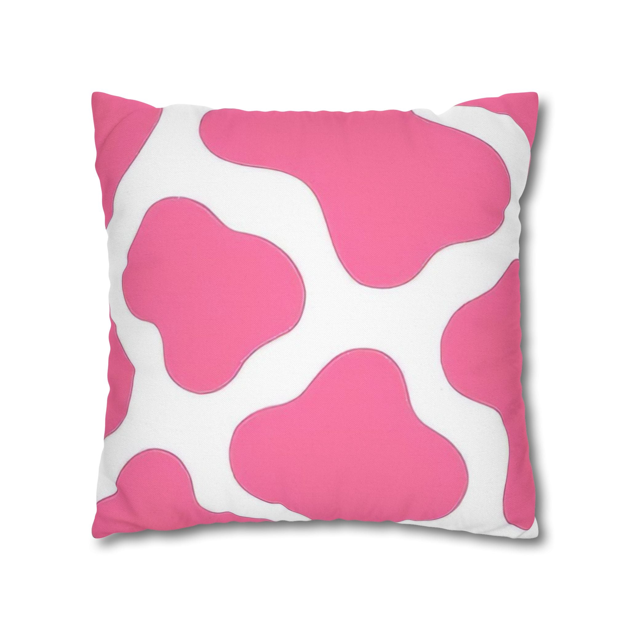 Pink and White Cow Print Throw Pillow, Artsulli - Art is Long, Life is Short, Home Decor, , , , , , , 