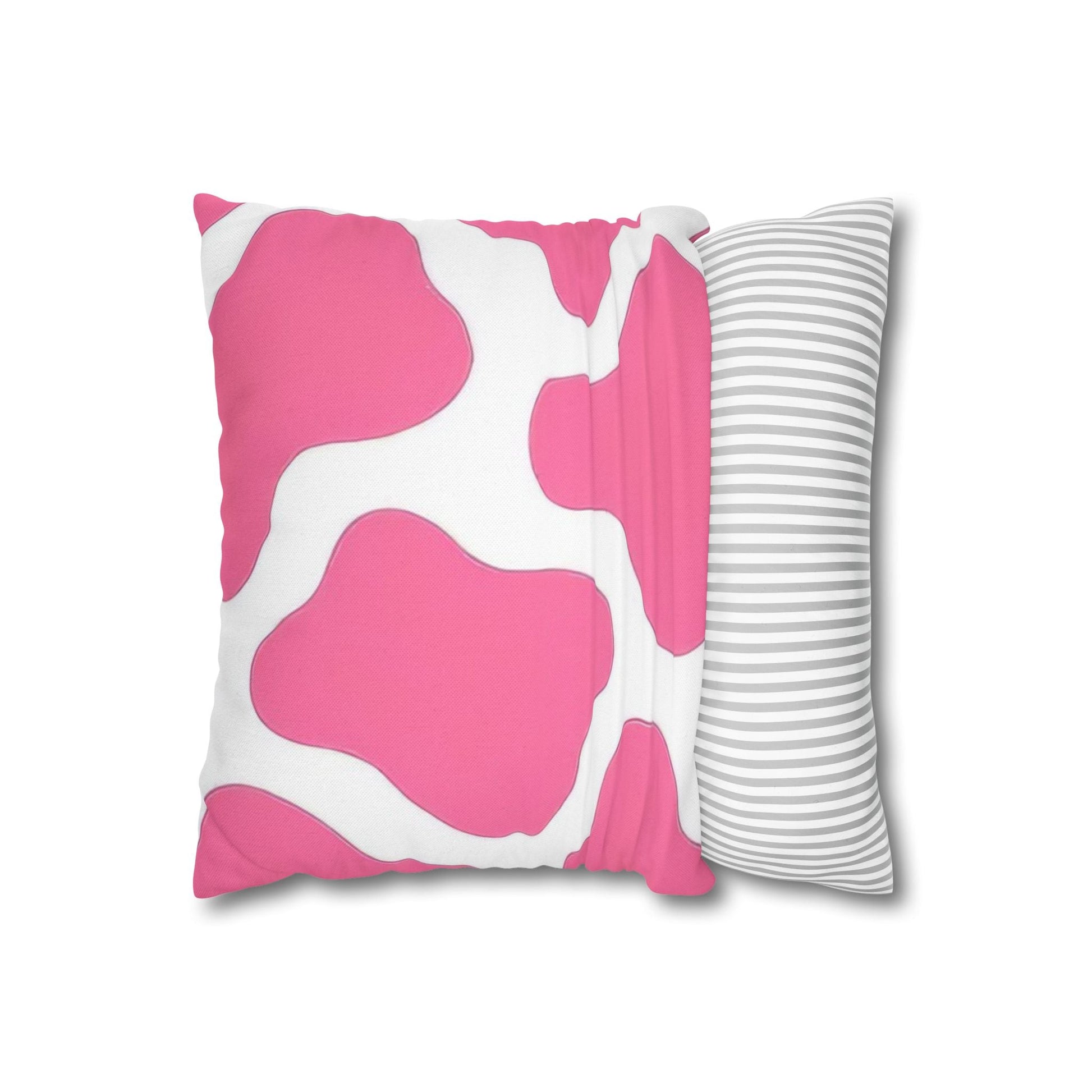 Pink and White Cow Print Throw Pillow, Artsulli - Art is Long, Life is Short, Home Decor, , , , , , , 