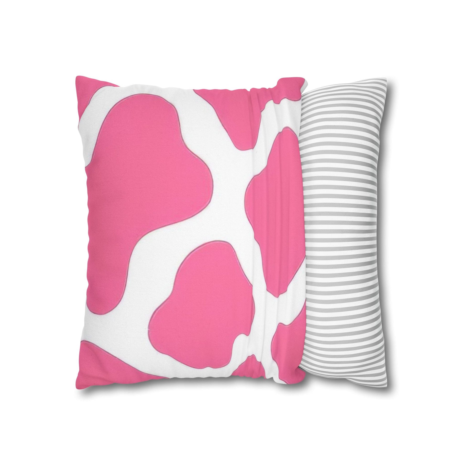 Pink and White Cow Print Throw Pillow, Artsulli - Art is Long, Life is Short, Home Decor, , , , , , , 