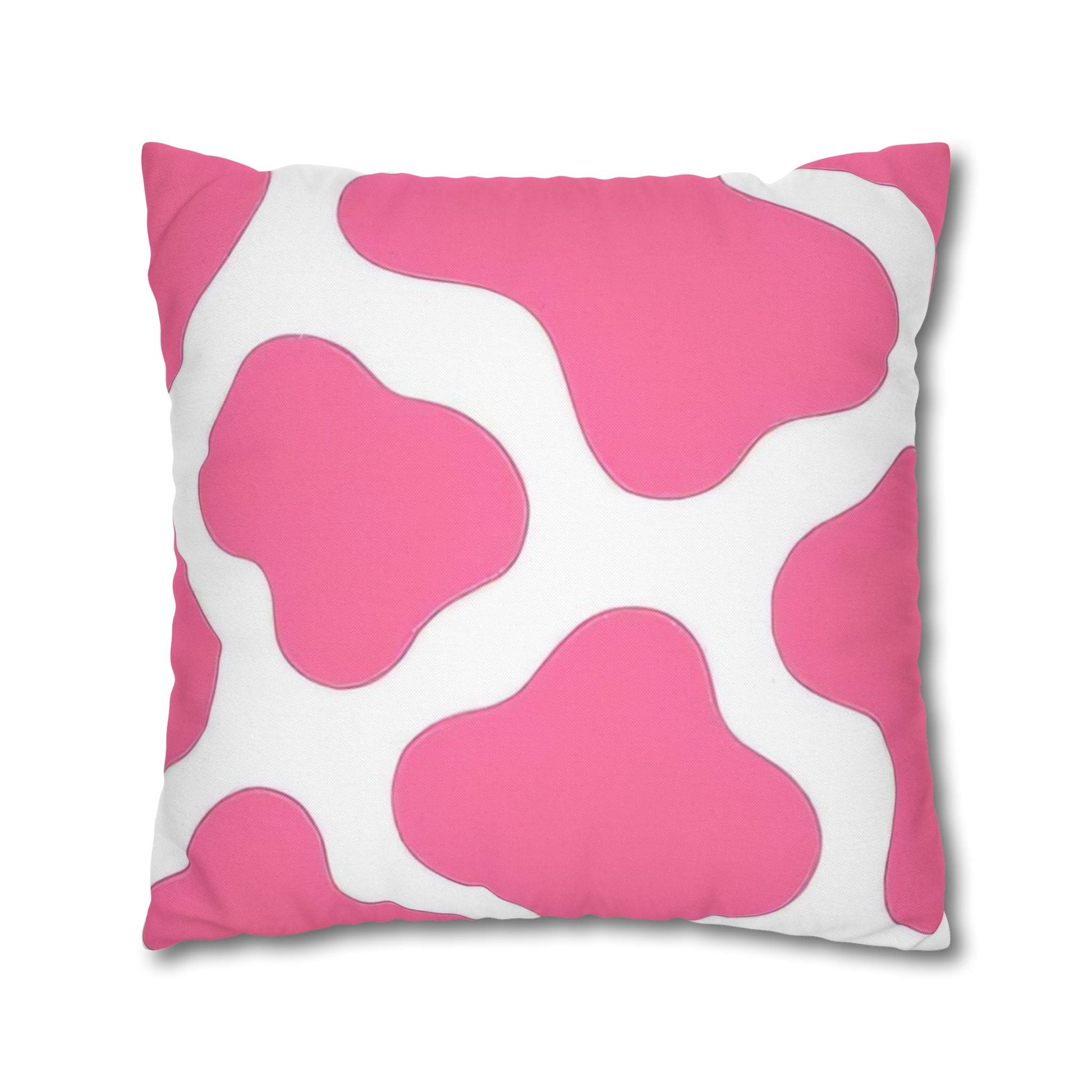 Pink and White Cow Print Throw Pillow, Artsulli - Art is Long, Life is Short, Home Decor, , , , , , , 