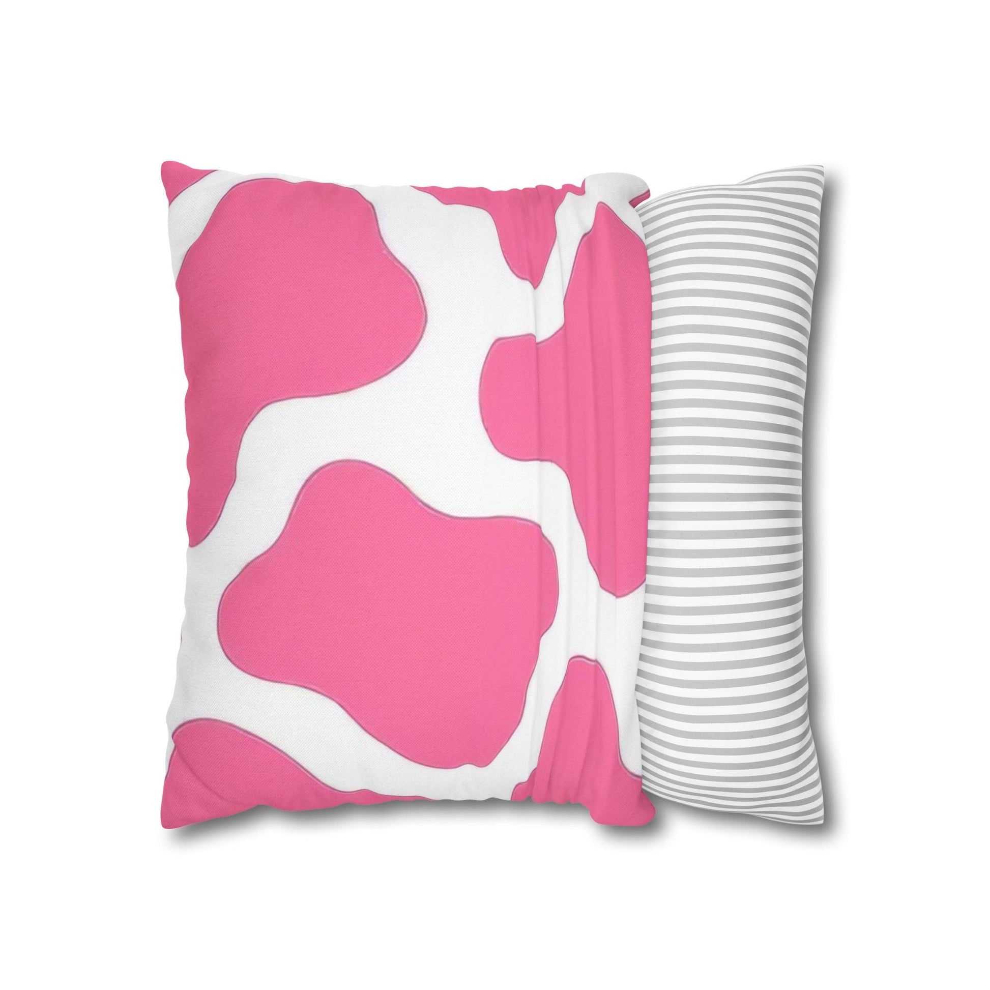 Pink and White Cow Print Throw Pillow, Artsulli - Art is Long, Life is Short, Home Decor, , , , , , , 