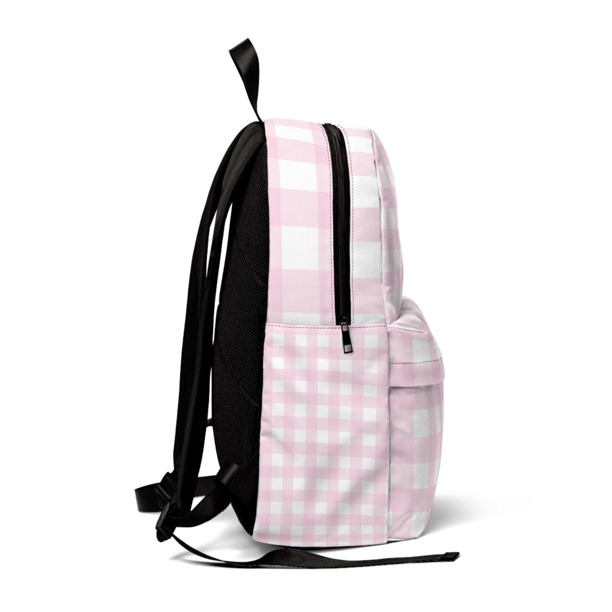 Pink and White Gingham Backpack, Artsulli - Art is Long, Life is Short, Bags, , , , , , , 
