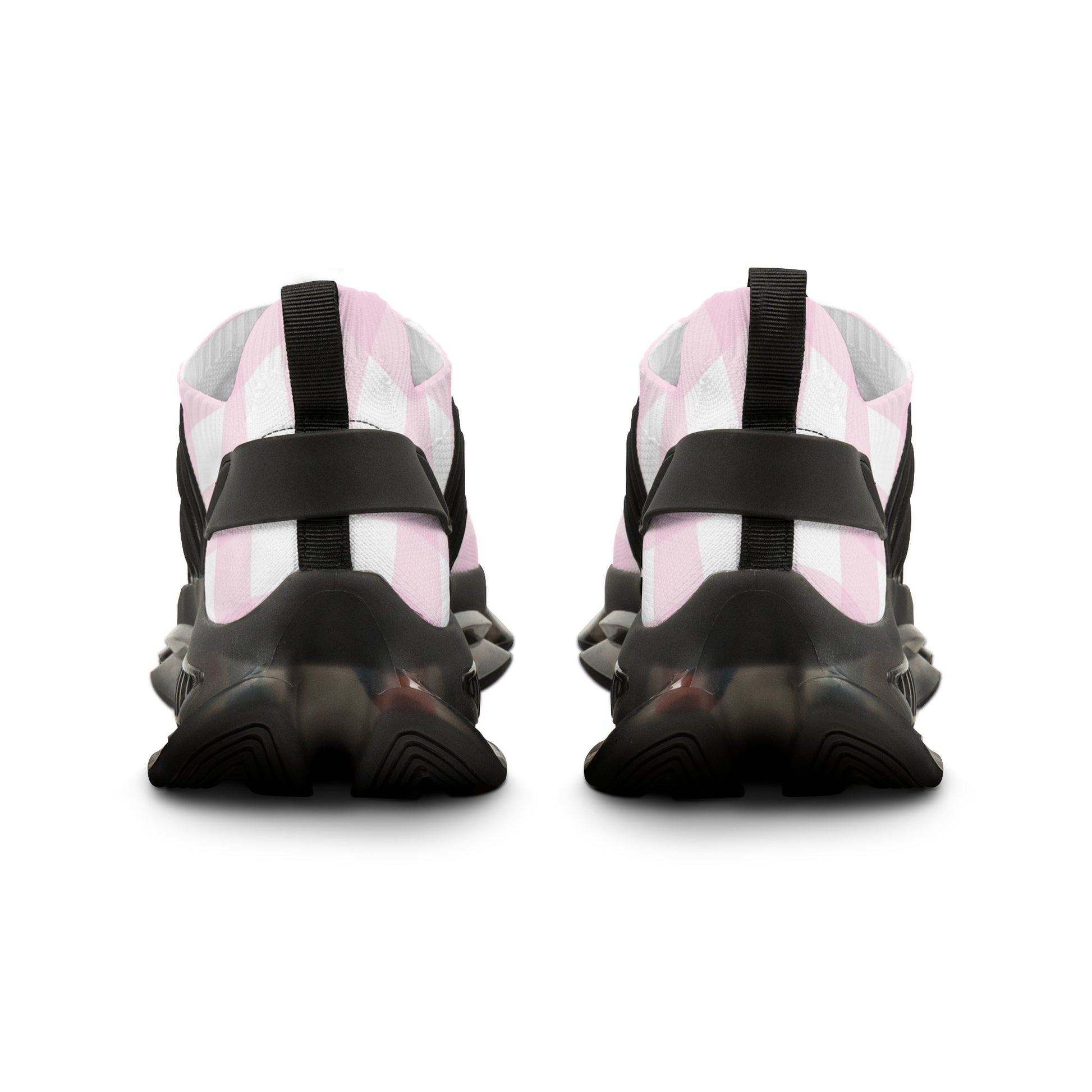 JAKKOUTTHEBXX Pink and White Gingham Mesh Sneakers 2025