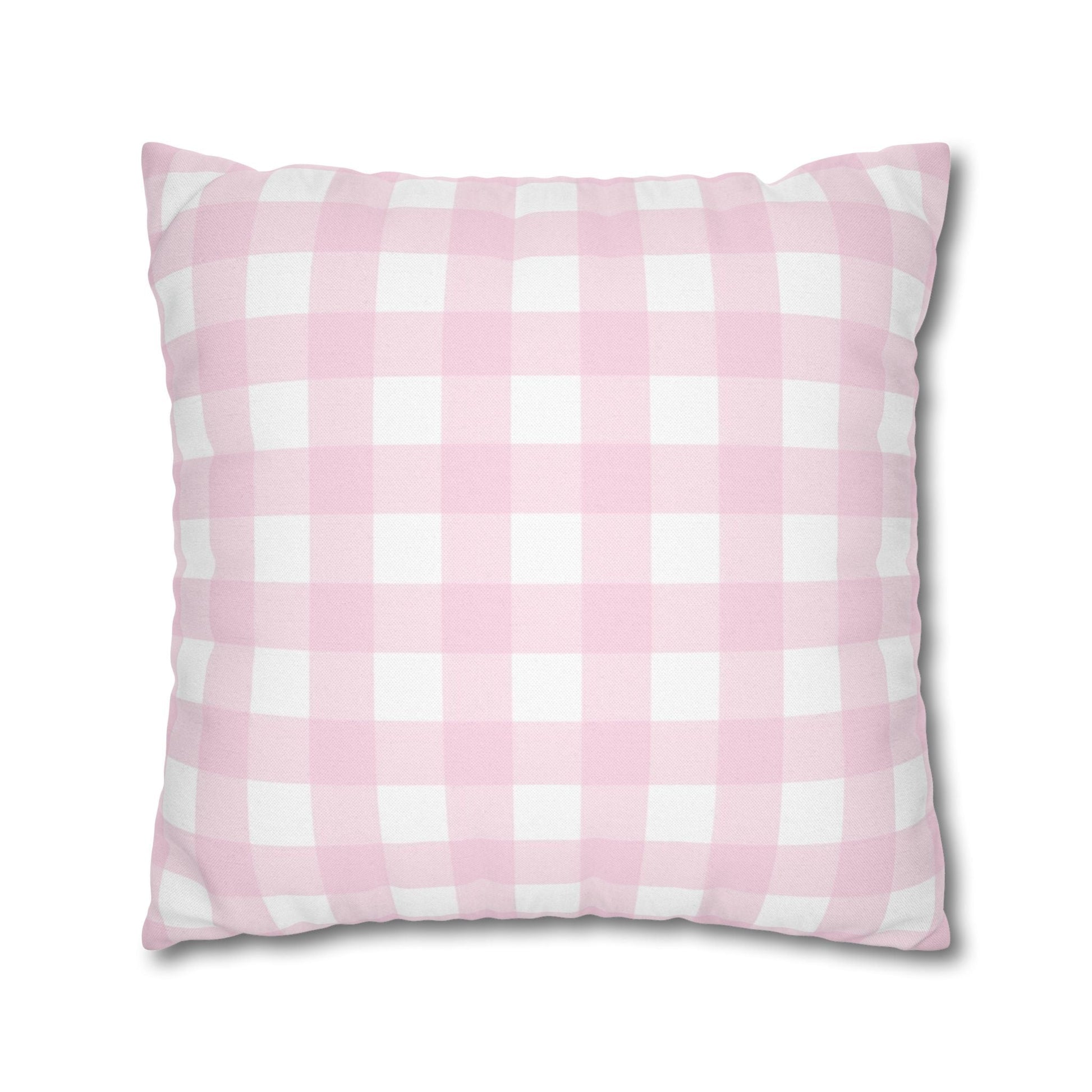 Pink and White Gingham Throw Pillow, Artsulli - Art is Long, Life is Short, Home Decor, , , , , , , 